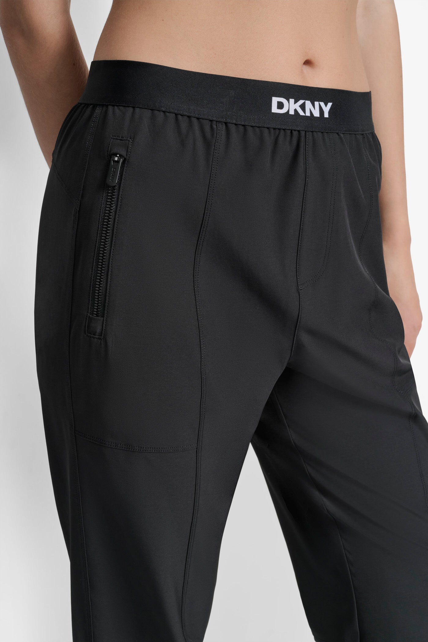 HIGH RISE COMMUTER JOGGER WITH LOGO ELASTIC WAIST VIEW 4 | Sweatshirts & Joggers