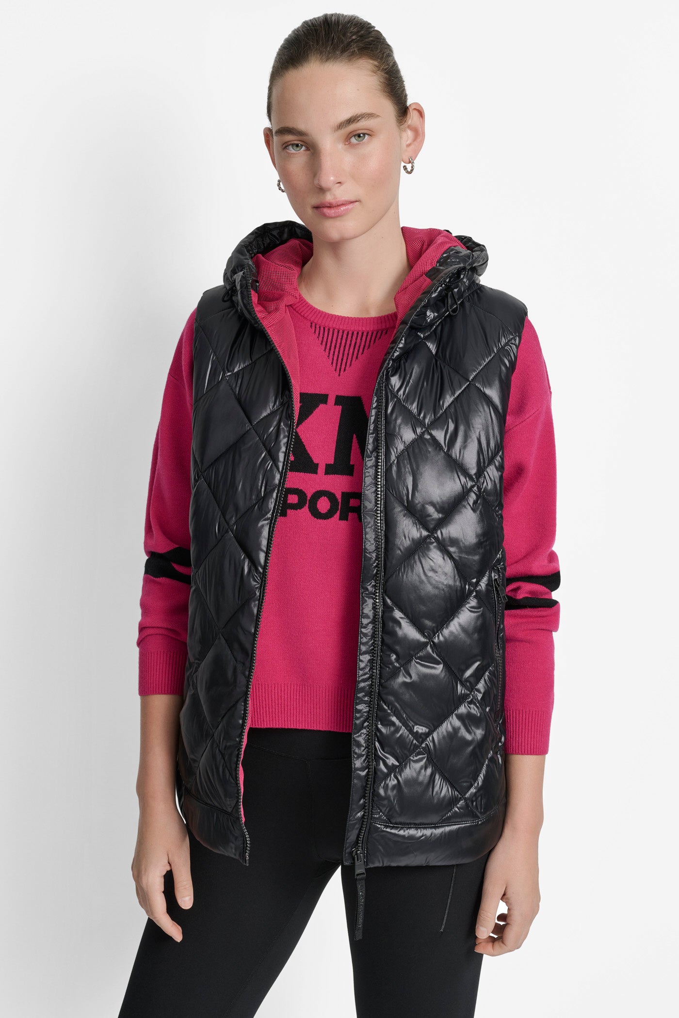 QUILTED HOODED VEST VIEW 4 | Jackets & Blazers