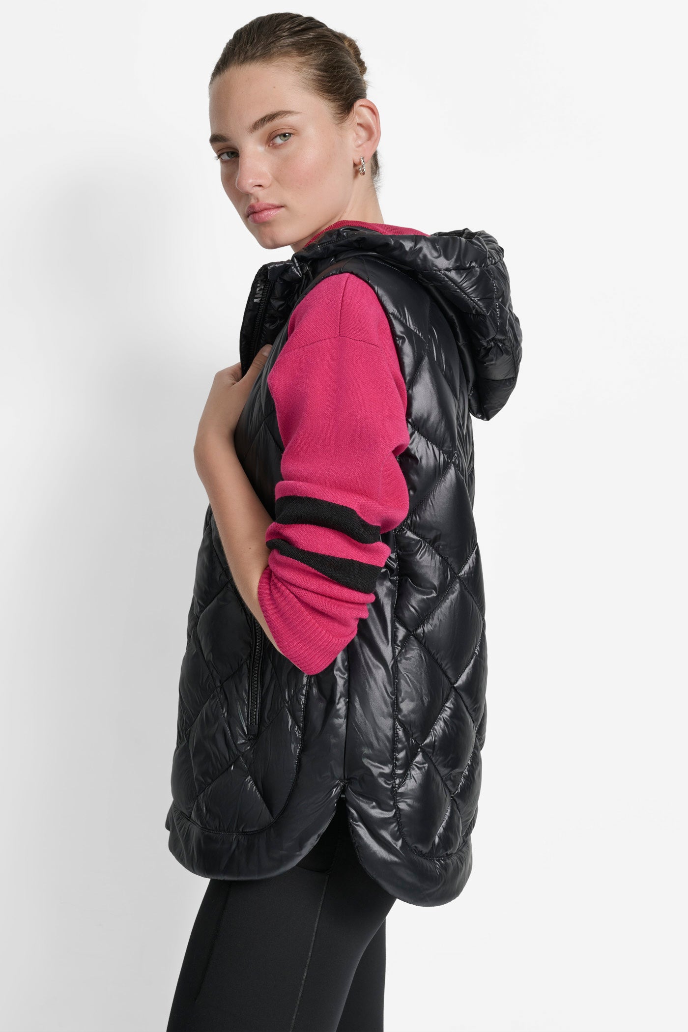 QUILTED HOODED VEST VIEW 3 | Jackets & Blazers
