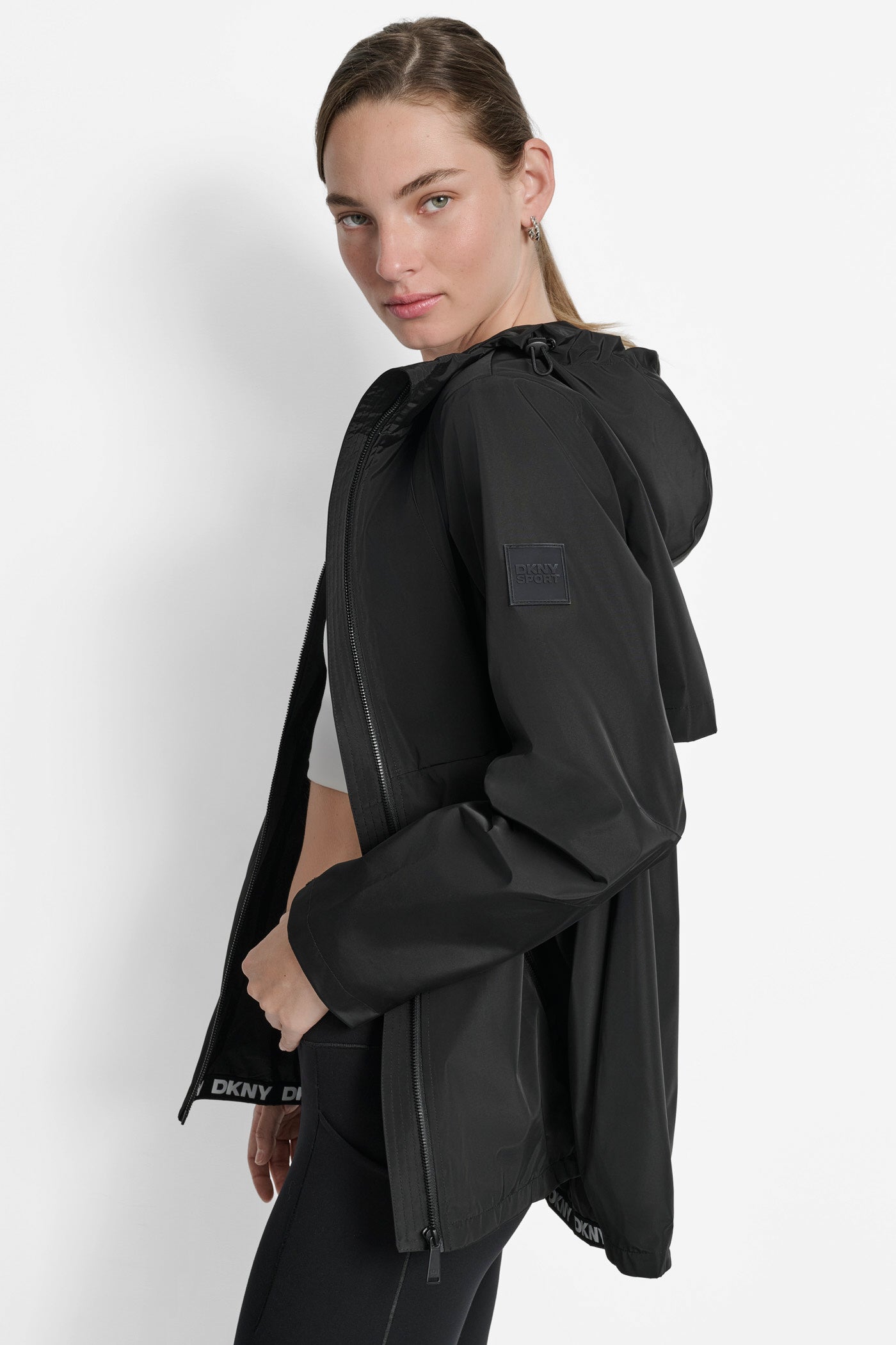 HOODED FULL ZIP SPECTATOR JACKET WITH VELCRO CUFF VIEW 3 | Jackets & Blazers