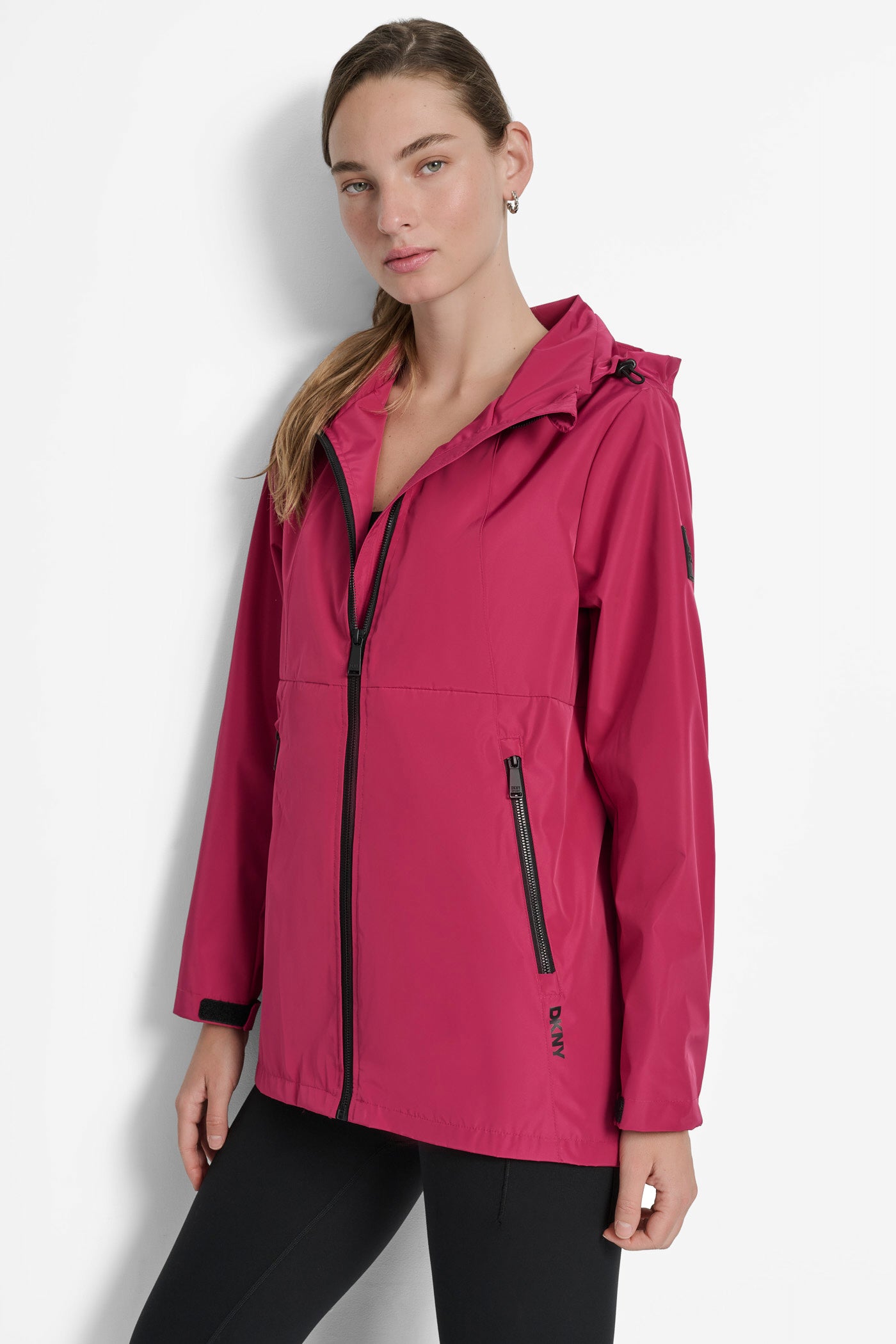 HOODED FULL ZIP SPECTATOR JACKET WITH VELCRO CUFF VIEW 3 | Jackets & Blazers