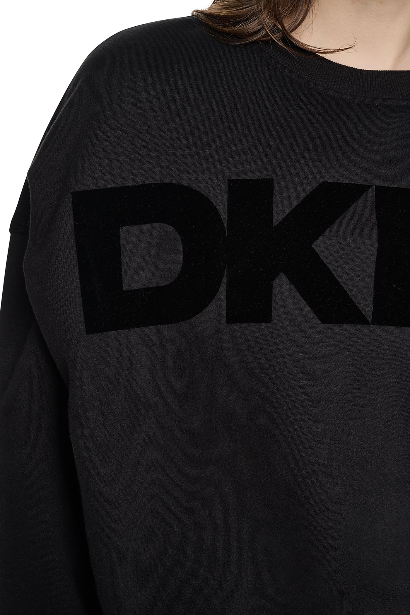 FLOCKED VARSITY LOGO SWEATSHIRT VIEW 6