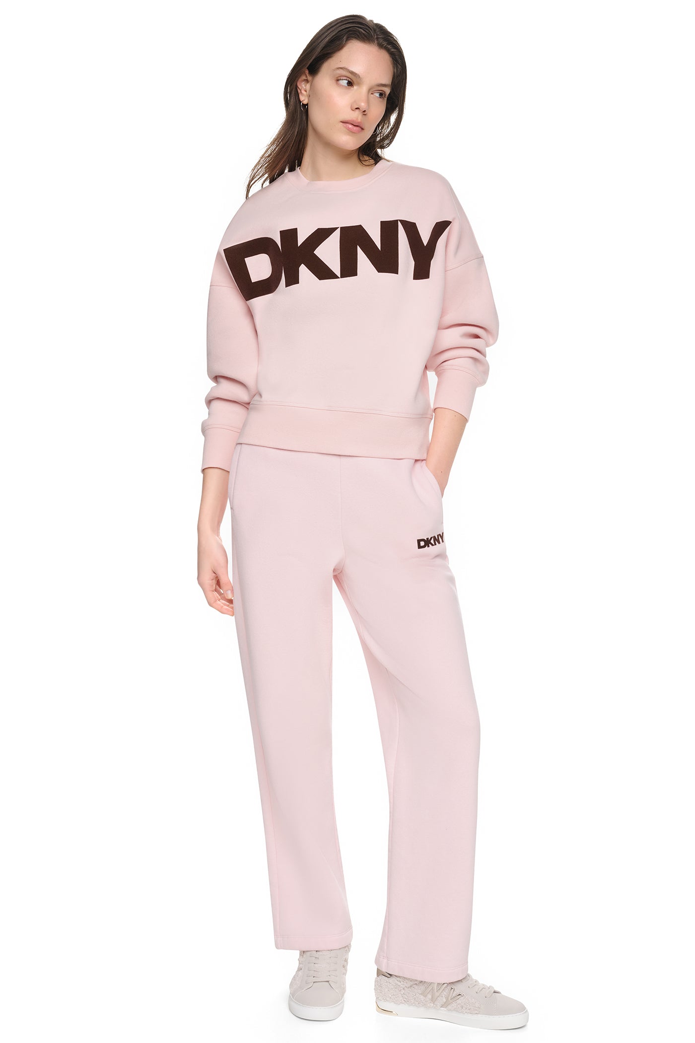 FLOCKED VARSITY LOGO SWEATSHIRT VIEW 6