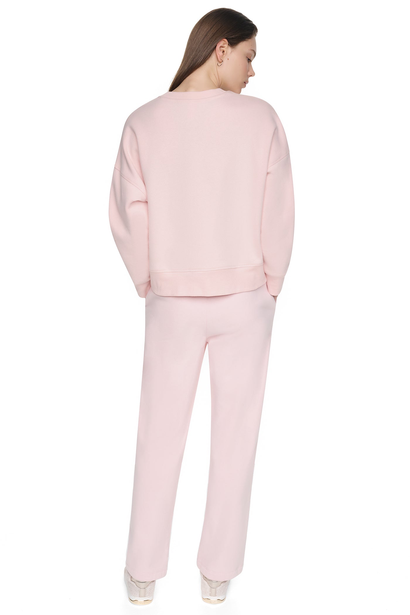 FLOCKED VARSITY LOGO SWEATSHIRT VIEW 3