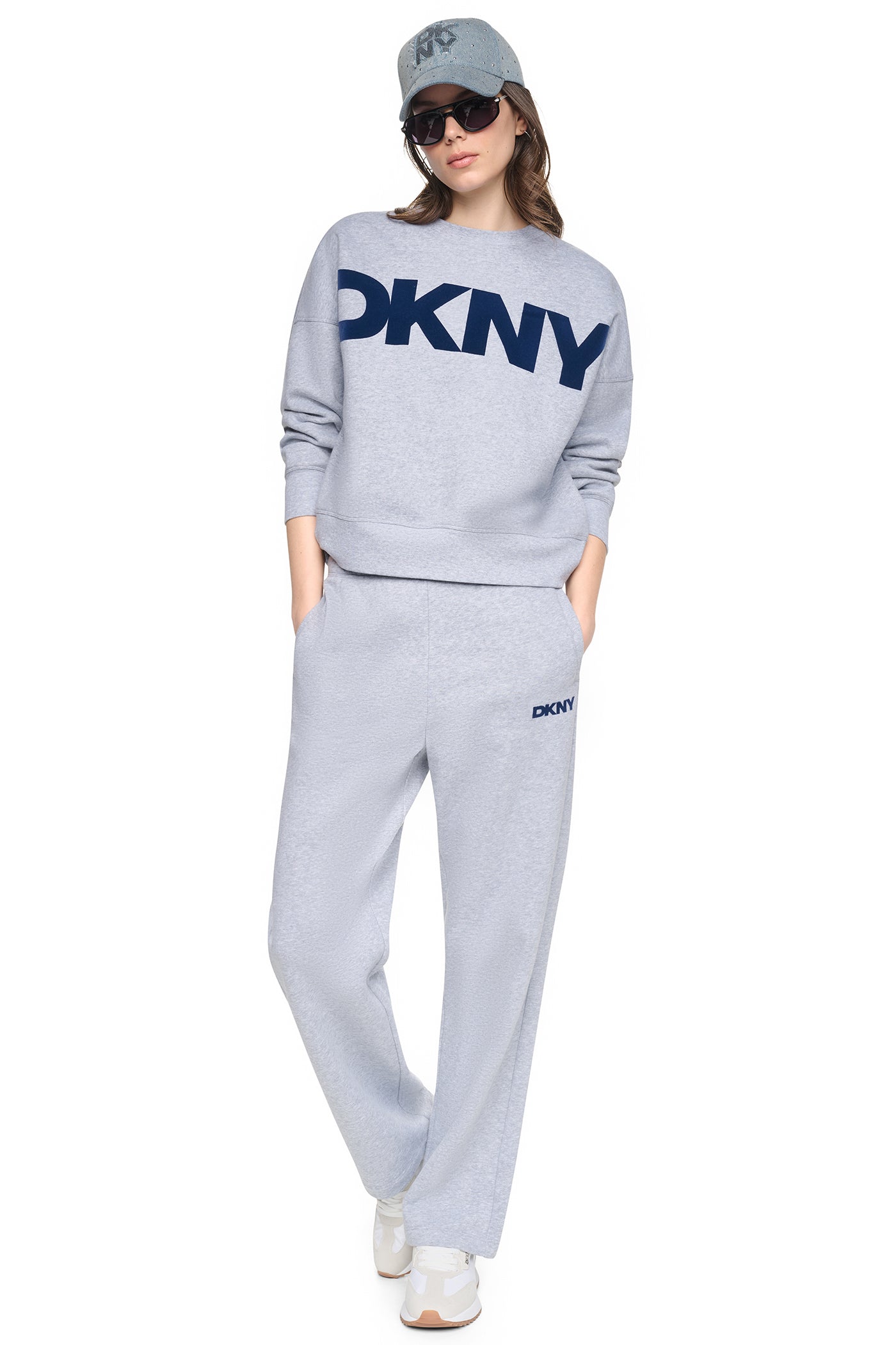FLOCKED VARSITY LOGO SWEATSHIRT VIEW 8