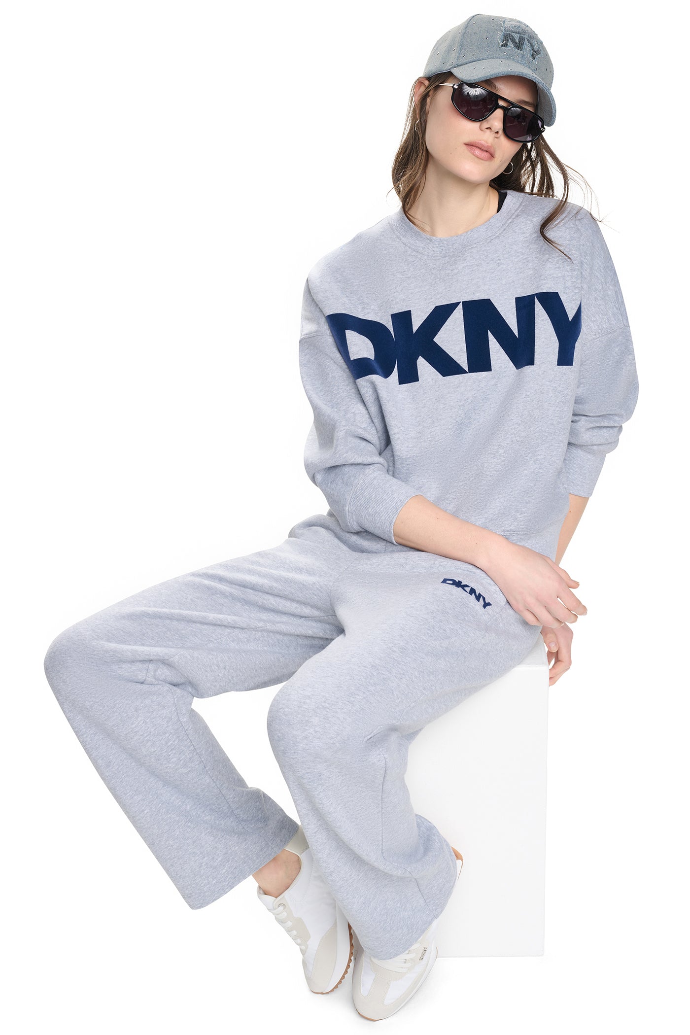 FLOCKED VARSITY LOGO SWEATSHIRT VIEW 9