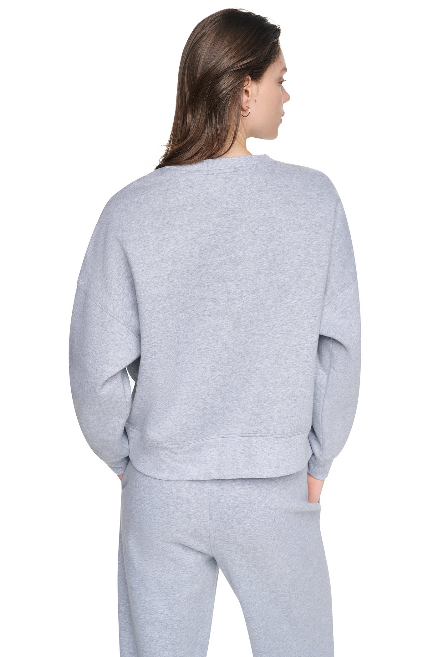 FLOCKED VARSITY LOGO SWEATSHIRT VIEW 3