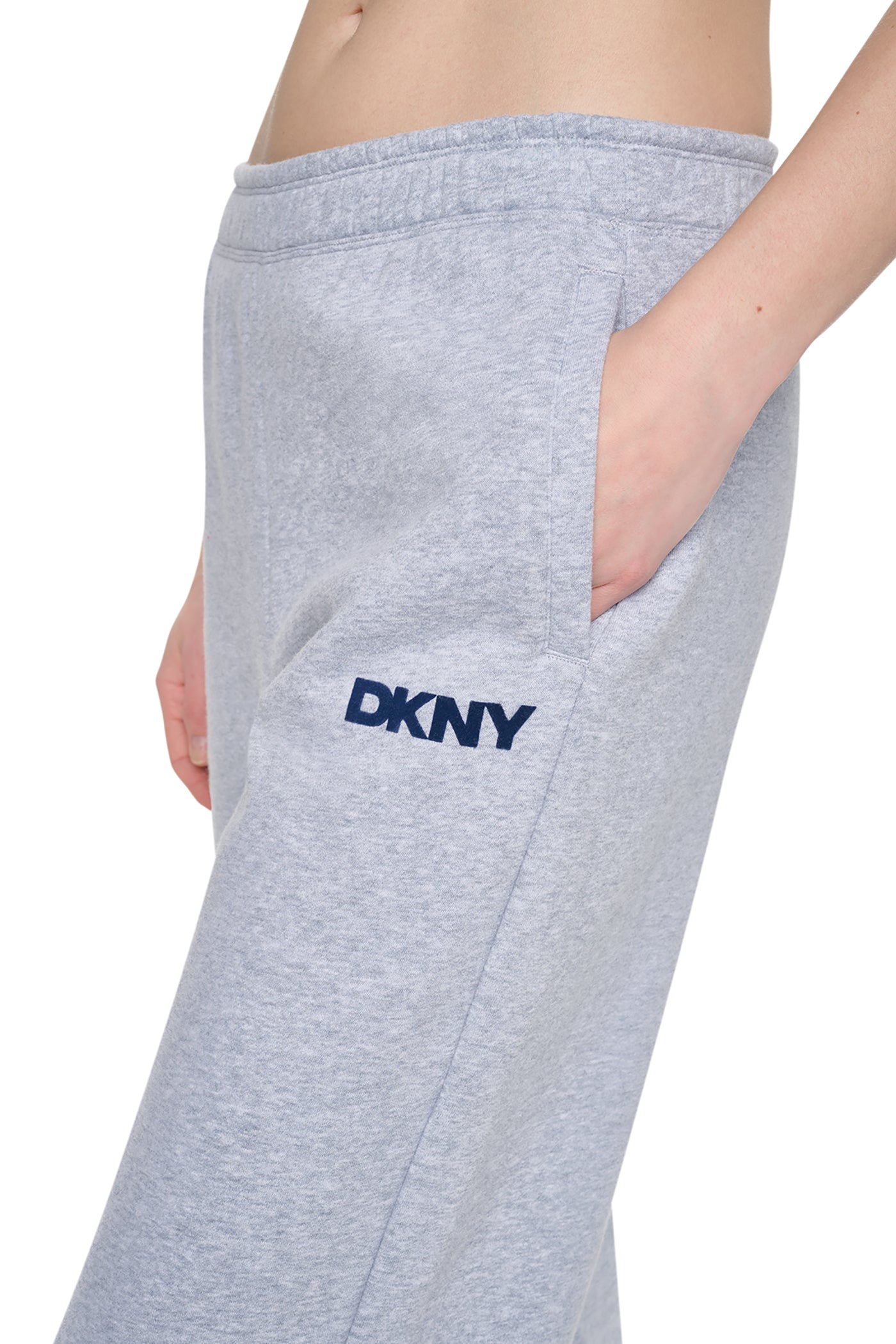 HIGH RISE FLOCKED LOGO RELAXED PANT VIEW 6