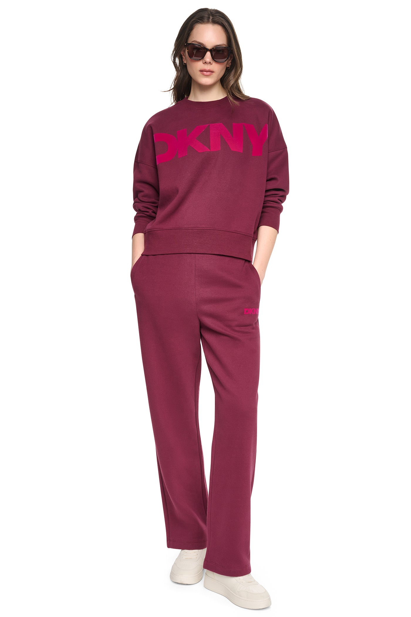 FLOCKED VARSITY LOGO SWEATSHIRT VIEW 7