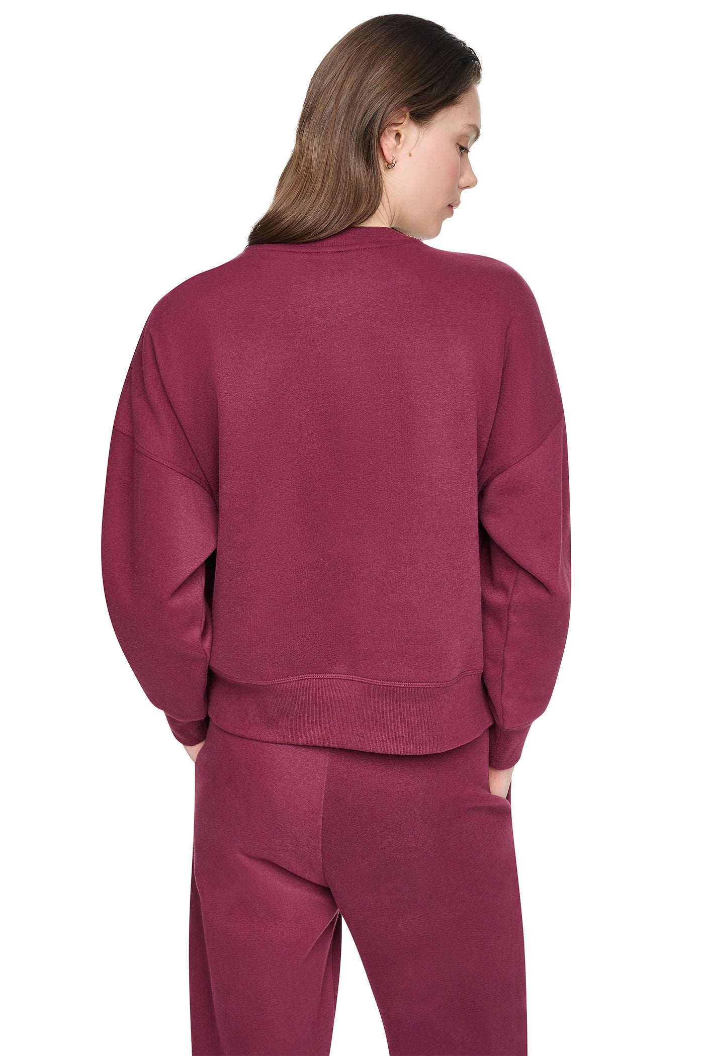 FLOCKED VARSITY LOGO SWEATSHIRT VIEW 3