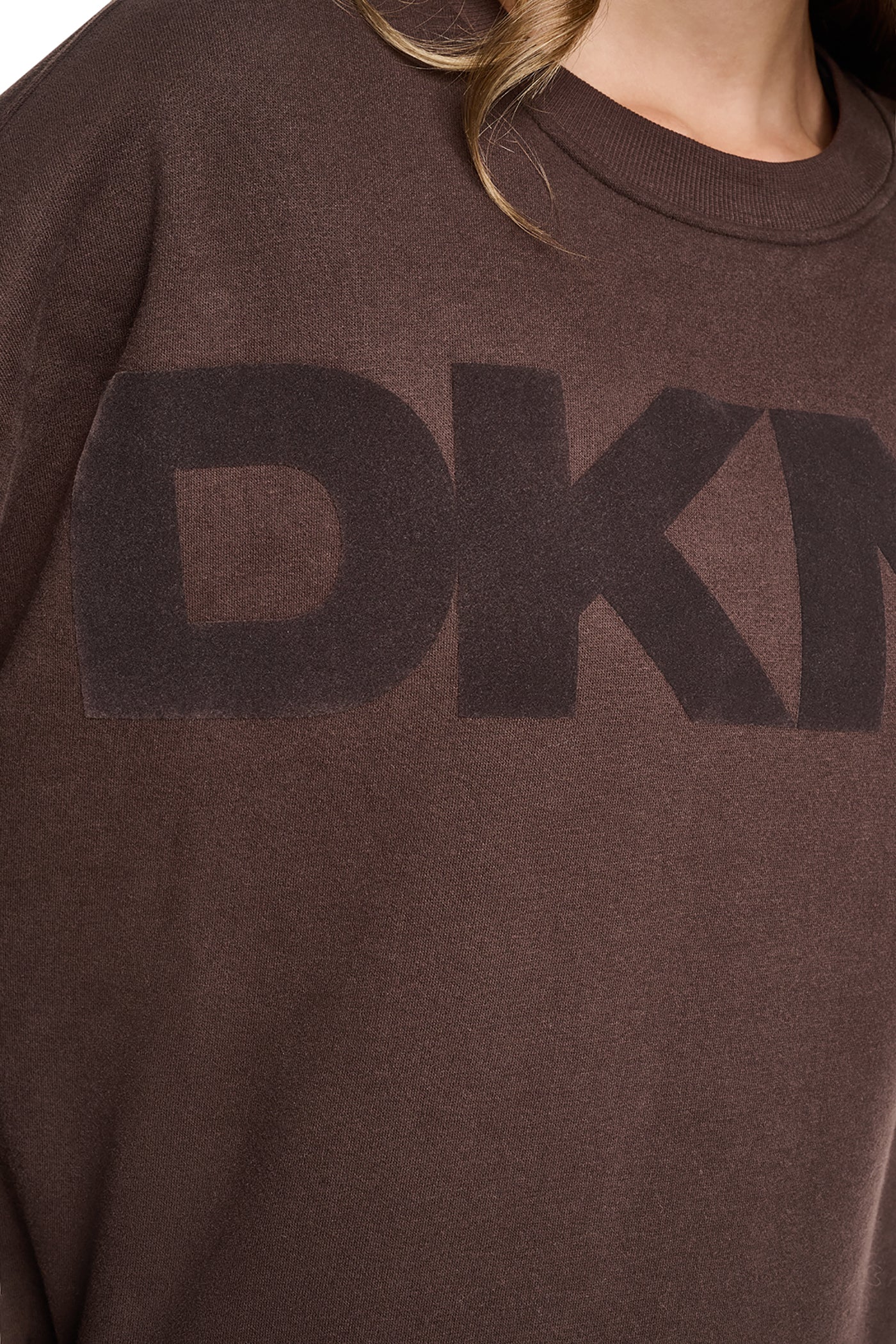 FLOCKED VARSITY LOGO SWEATSHIRT VIEW 6