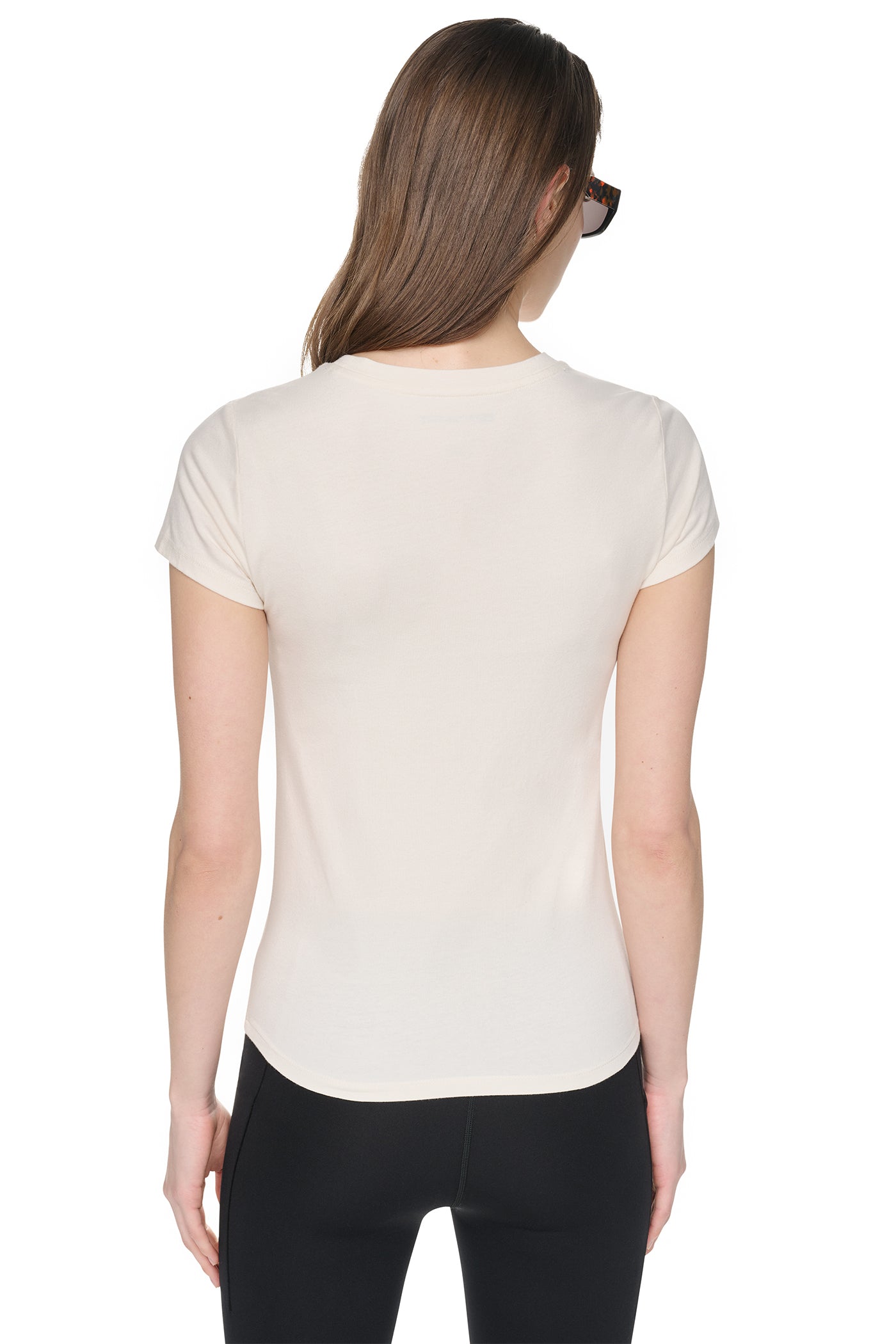 CRYSTAL METALLIC LOGO BABY TEE VIEW 3