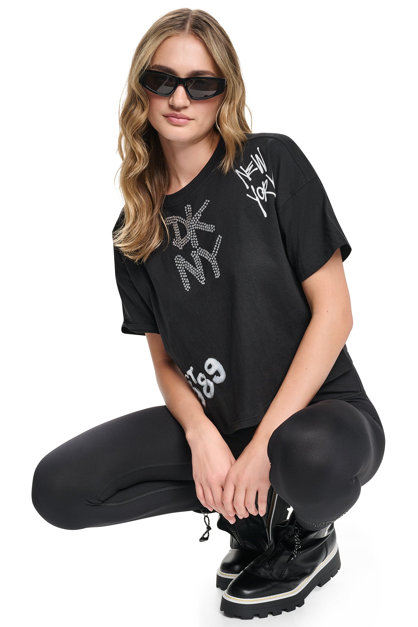 GRAFFITI RHINESTONE LOGO TEE VIEW 7