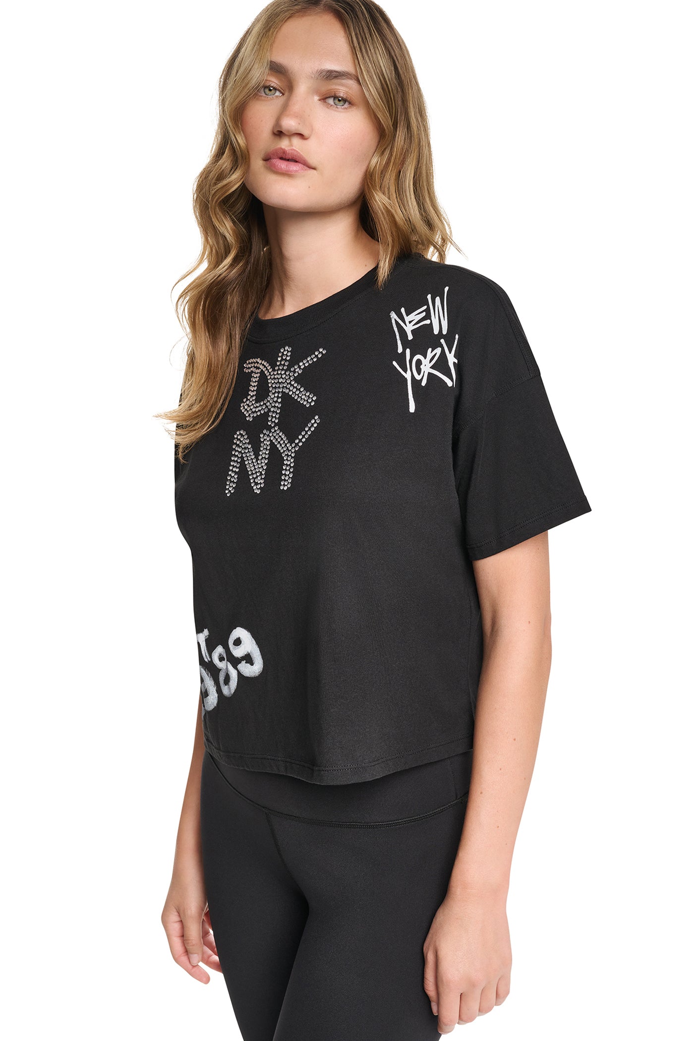 GRAFFITI RHINESTONE LOGO TEE VIEW 4