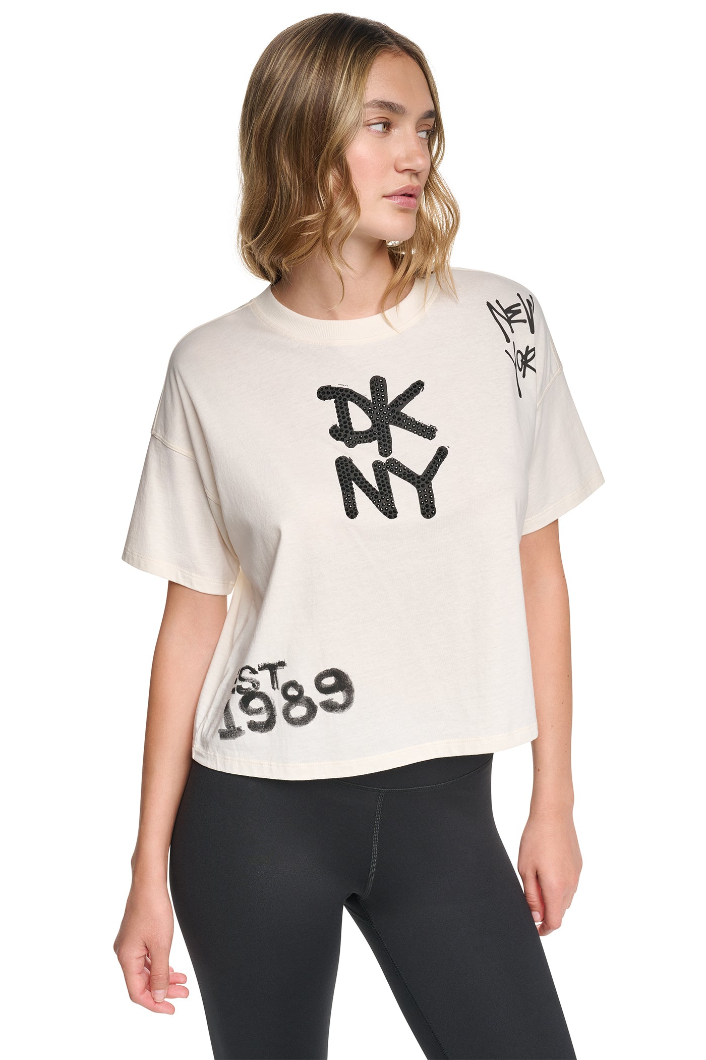 GRAFFITI RHINESTONE LOGO TEE VIEW 5