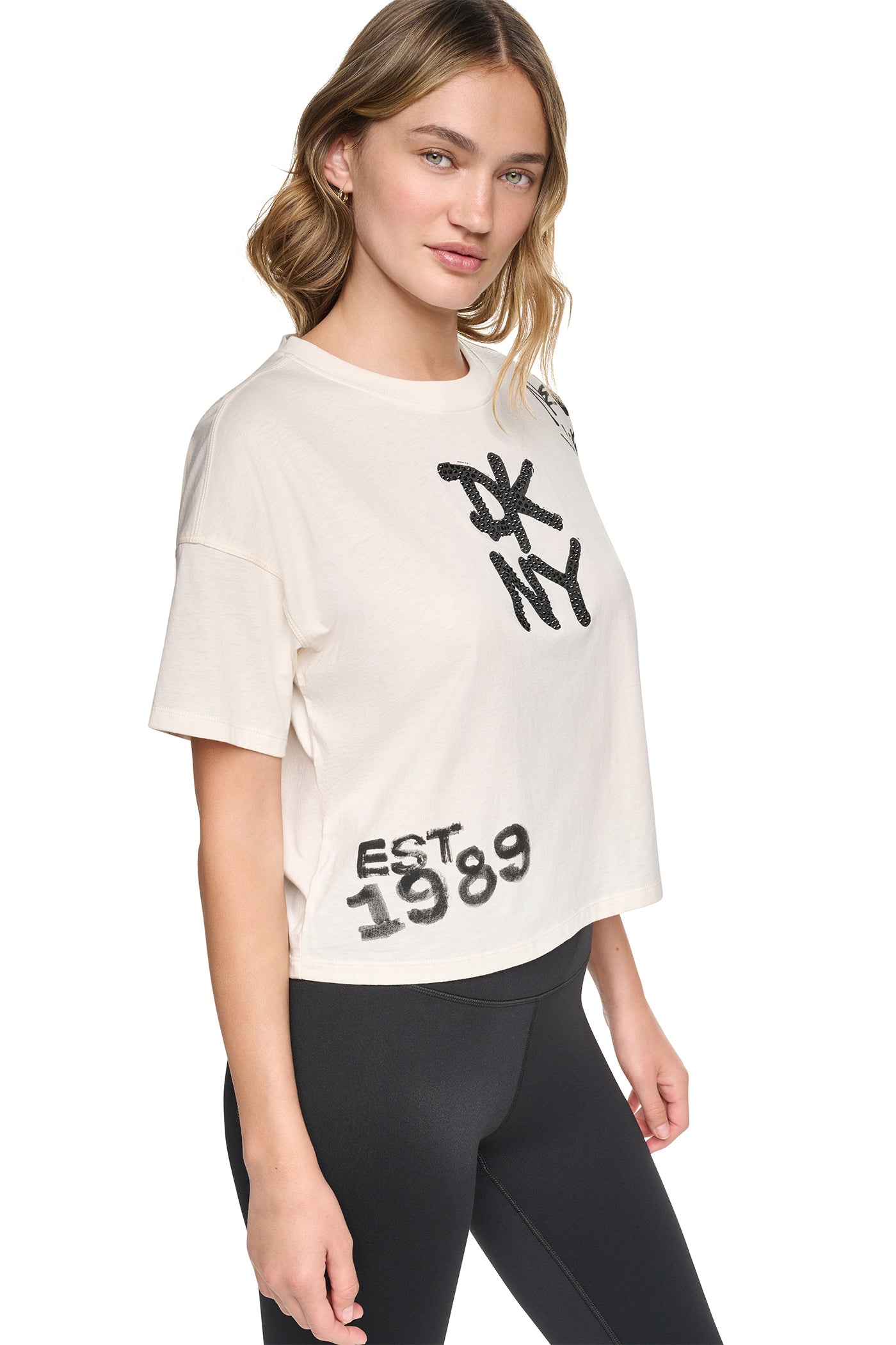 GRAFFITI RHINESTONE LOGO TEE VIEW 4