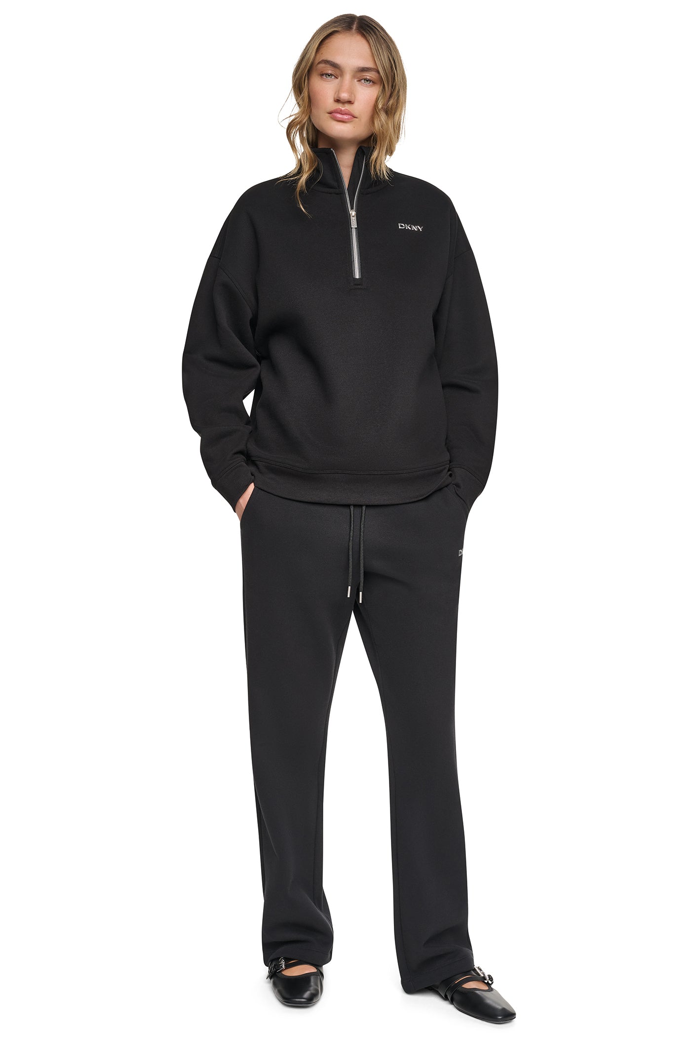 METALLIC BUBBLE 1/4 ZIP PULLOVER VIEW 7