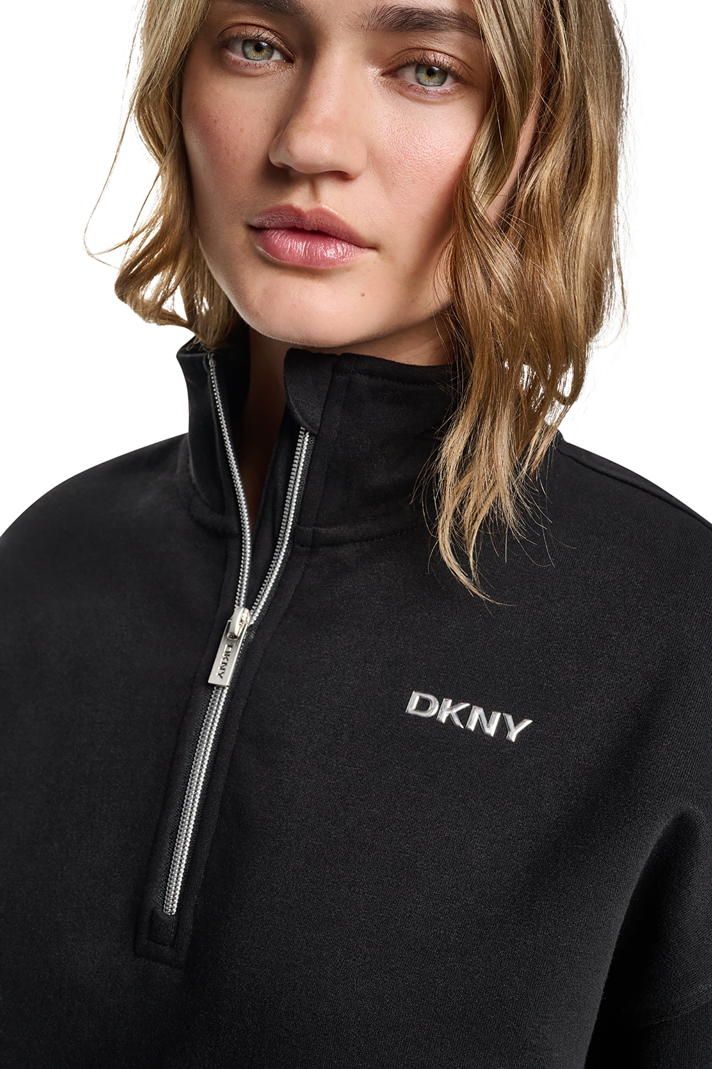 METALLIC BUBBLE 1/4 ZIP PULLOVER VIEW 6