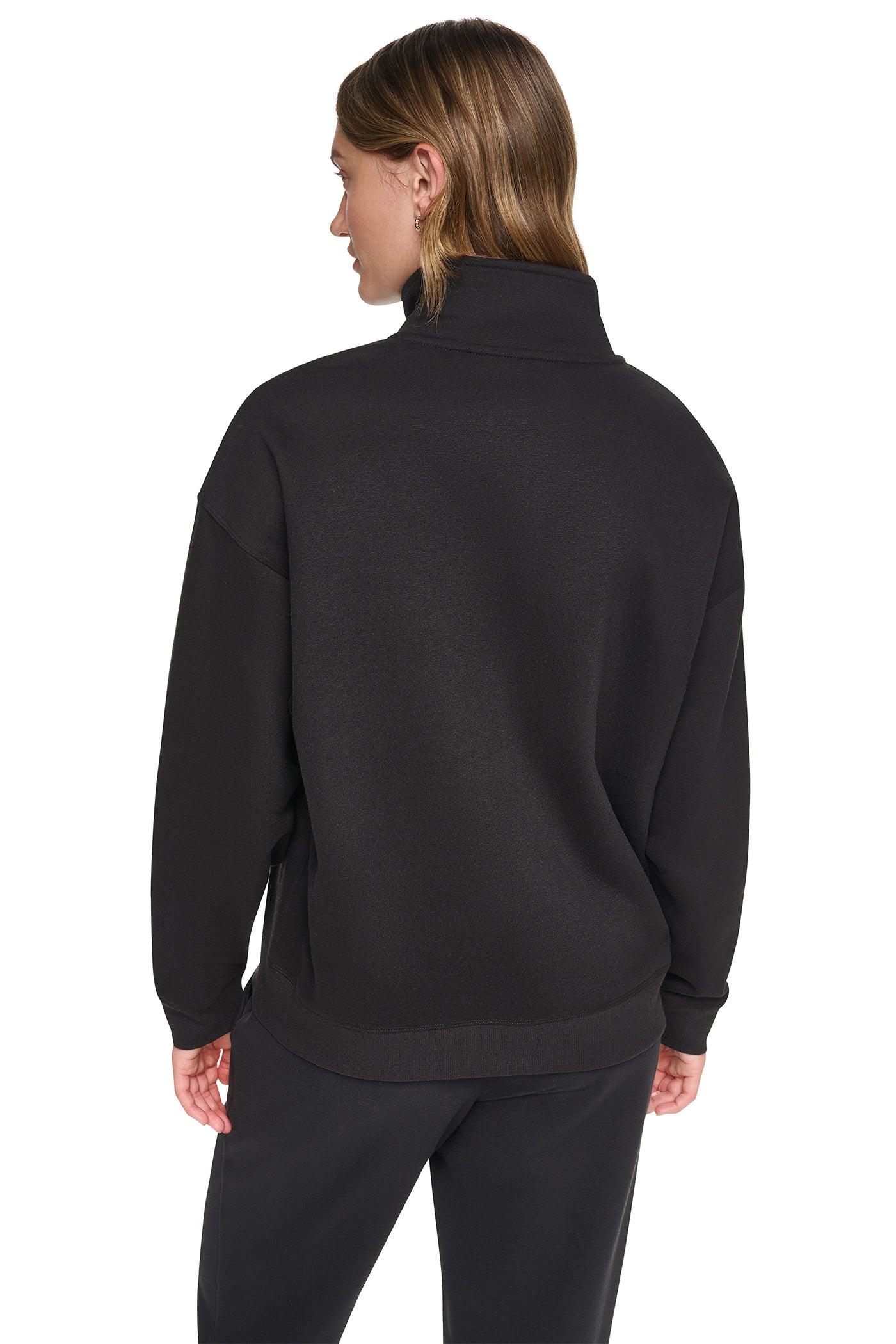 METALLIC BUBBLE 1/4 ZIP PULLOVER VIEW 3
