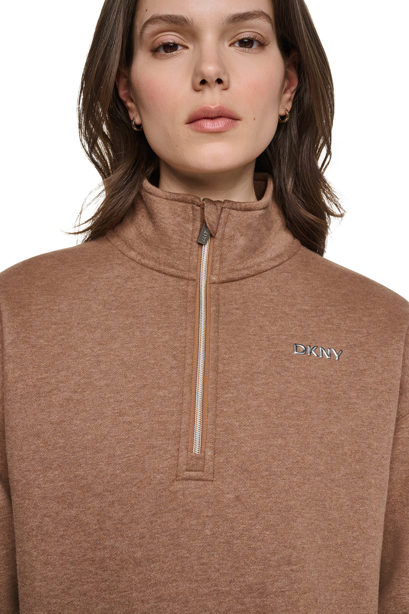 METALLIC BUBBLE 1/4 ZIP PULLOVER VIEW 7