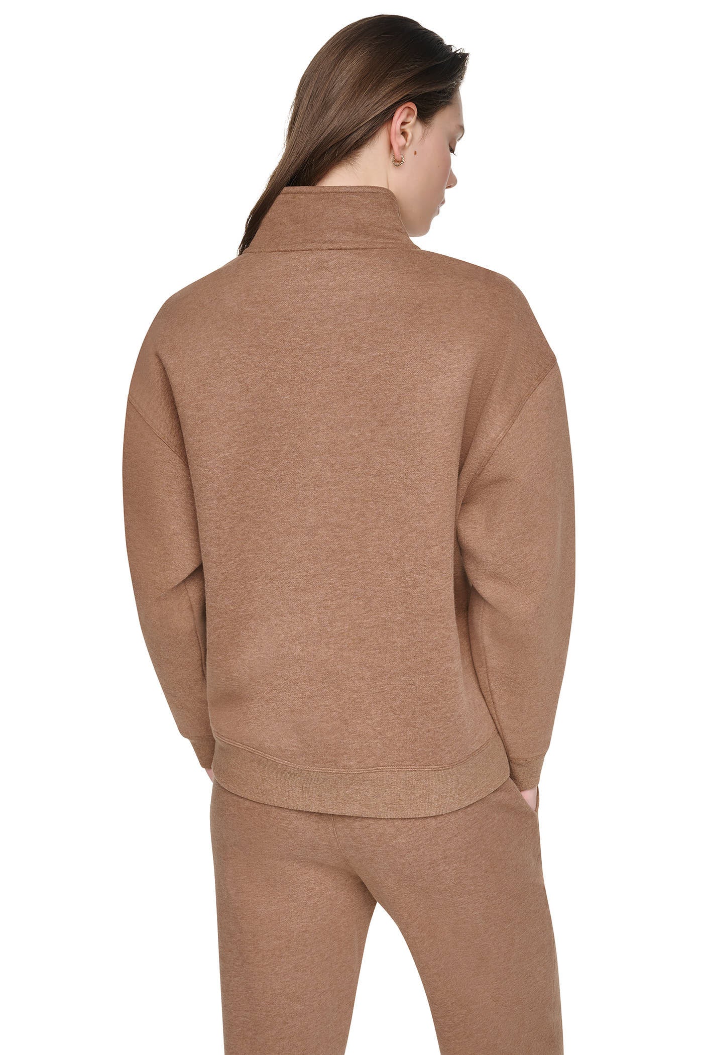 METALLIC BUBBLE 1/4 ZIP PULLOVER VIEW 3