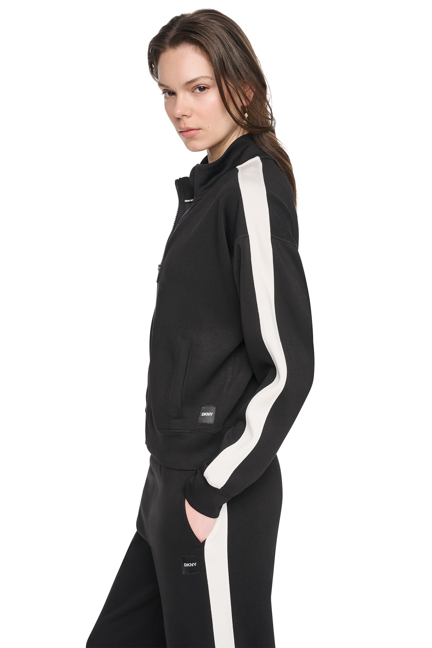 SIDE STRIPE FULL ZIP JACKET VIEW 4