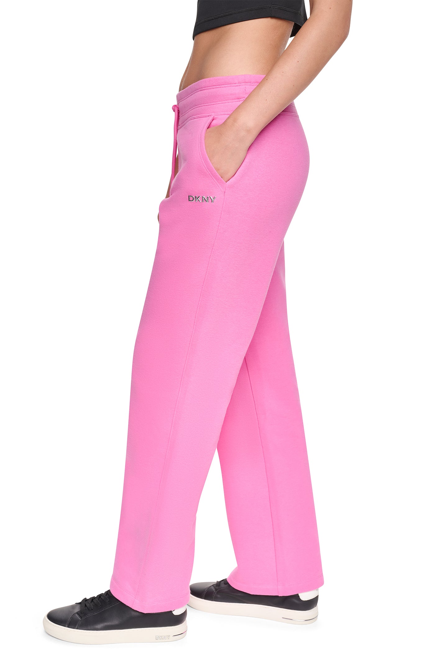 METALLIC BUBBLE HIGH-RISE STRAIGHT LEG PANT VIEW 3