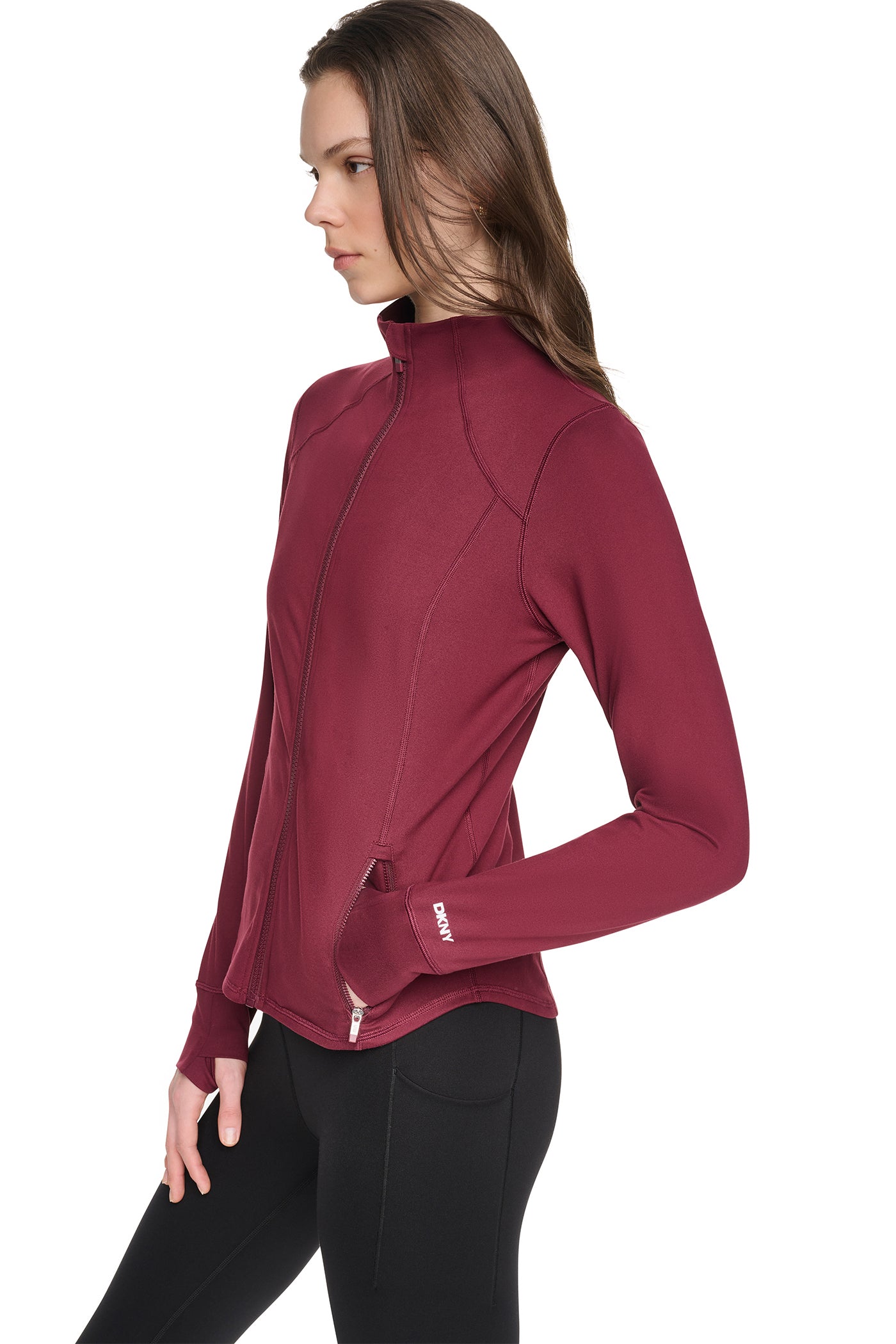 FUNNEL NECK FULL ZIP JACKET VIEW 3