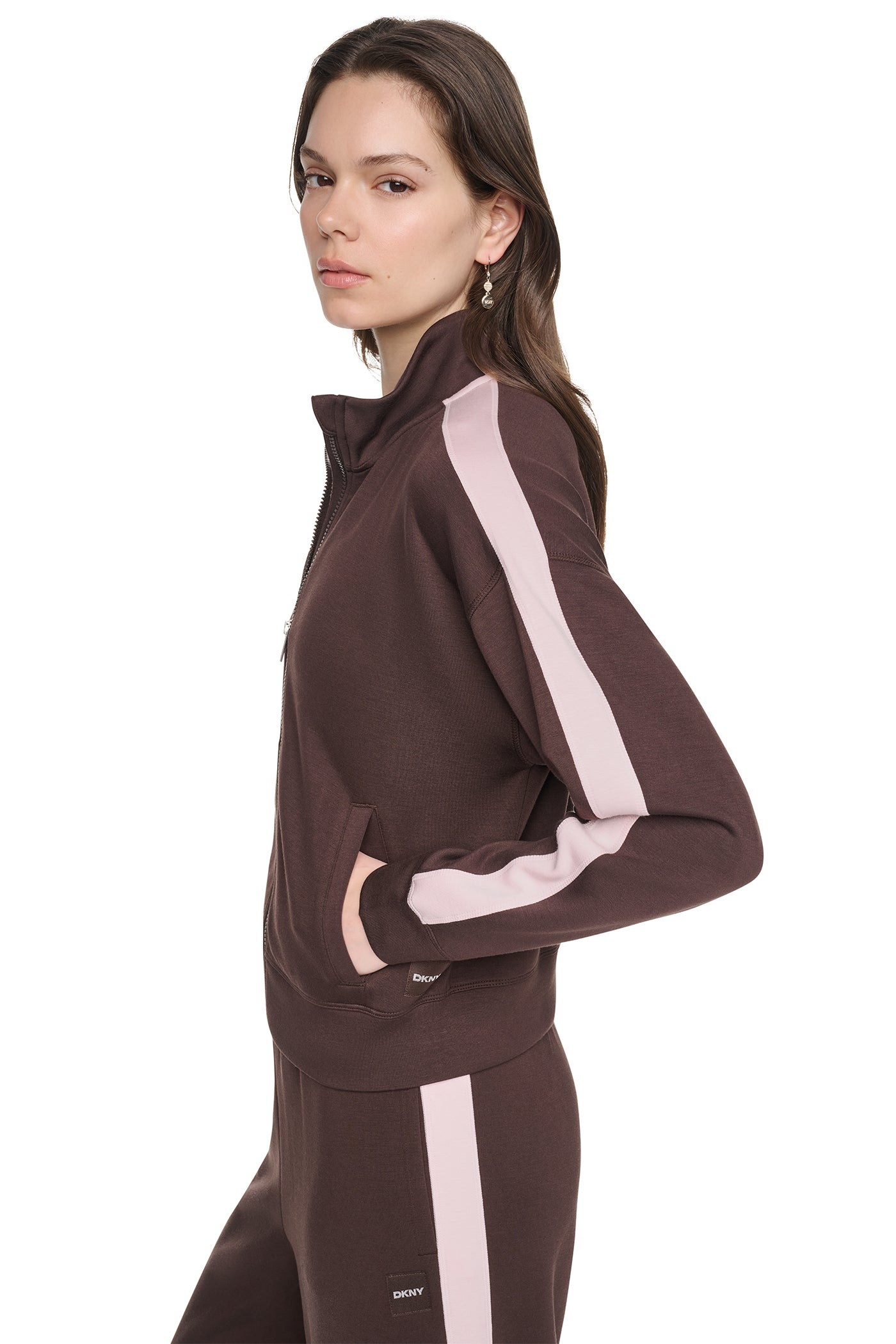 SIDE STRIPE FULL ZIP JACKET VIEW 3