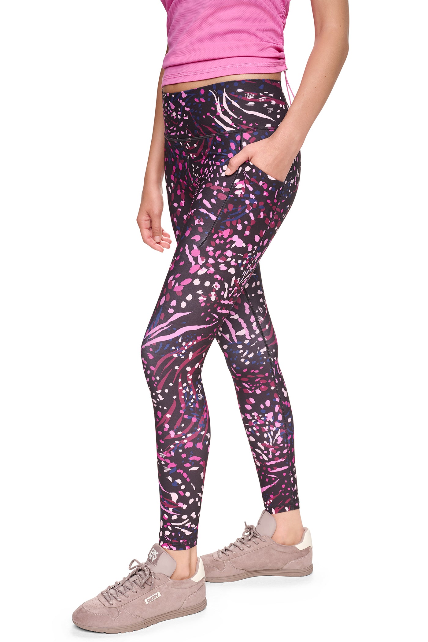 HIGH-RISE 7/8 LENGTH PRINTED LEGGINGS VIEW 4