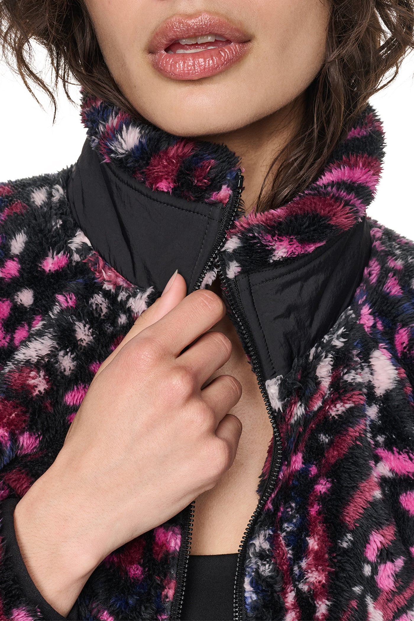 PRINTED SHERPA JACKET VIEW 2