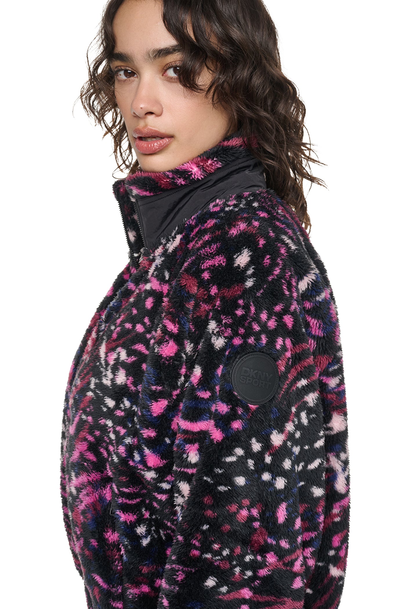 PRINTED SHERPA JACKET VIEW 2