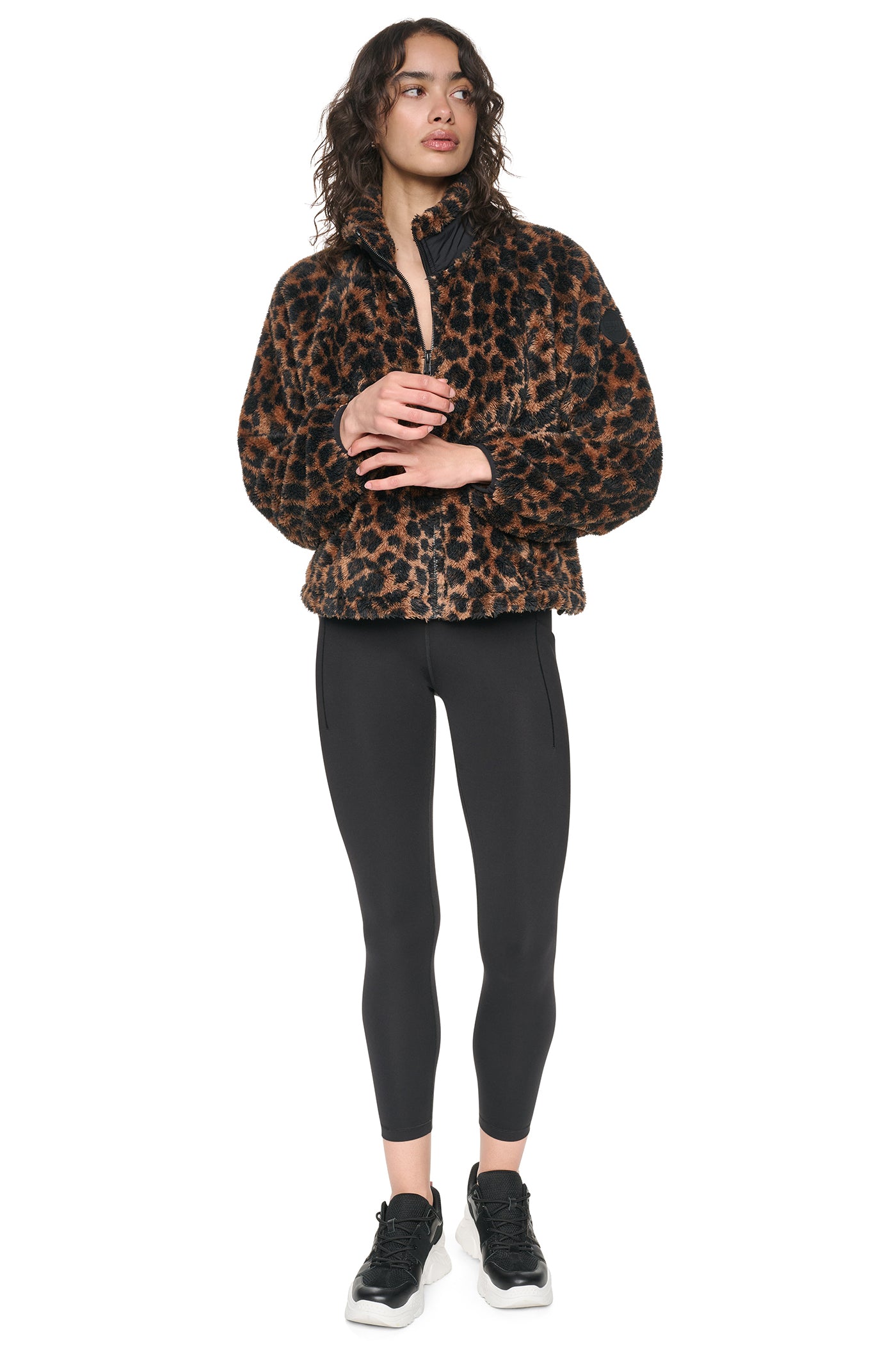LEOPARD PRINT SHERPA JACKET VIEW 7