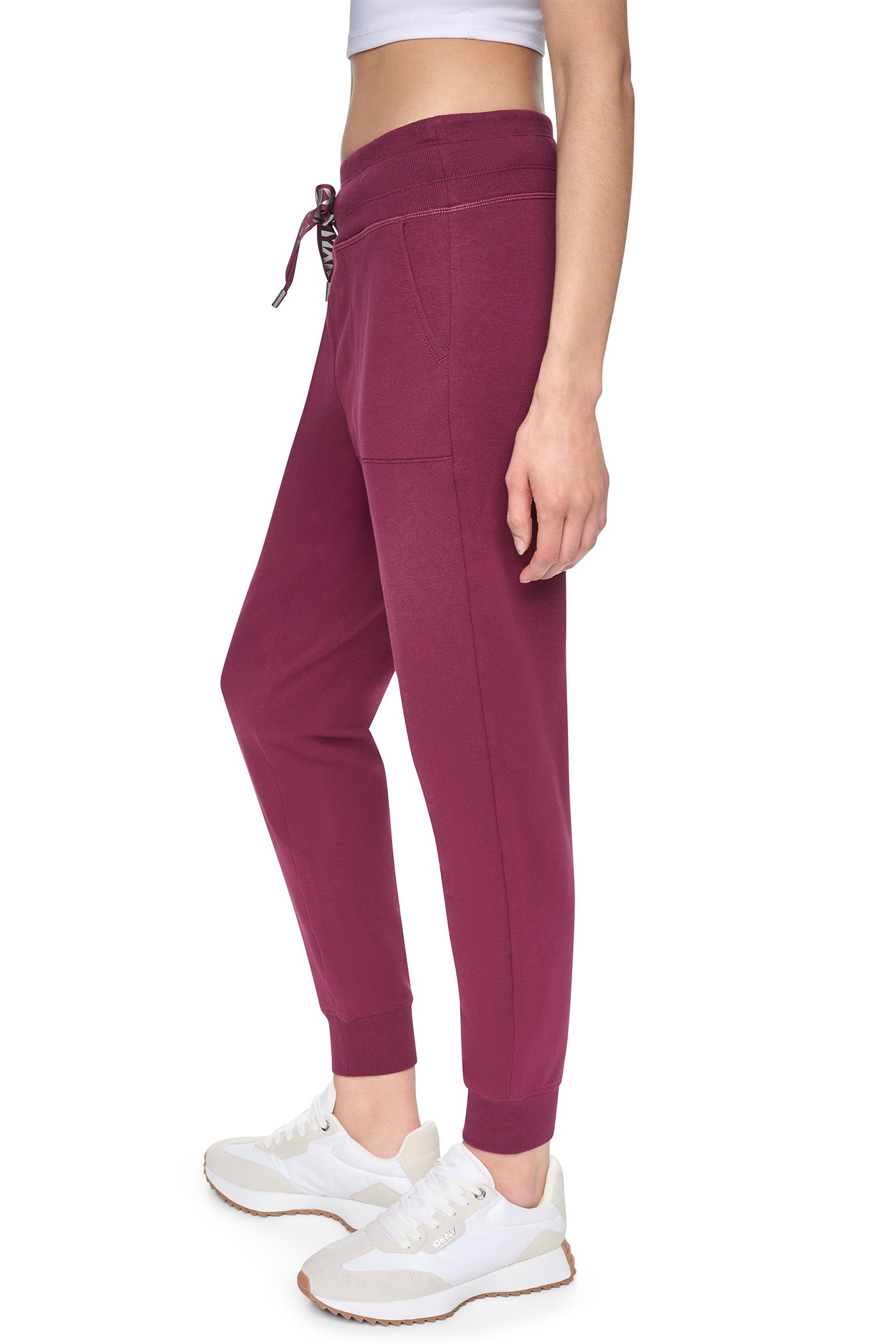 HIGH-RISE SKINNY CUFFED ANKLE JOGGER VIEW 2