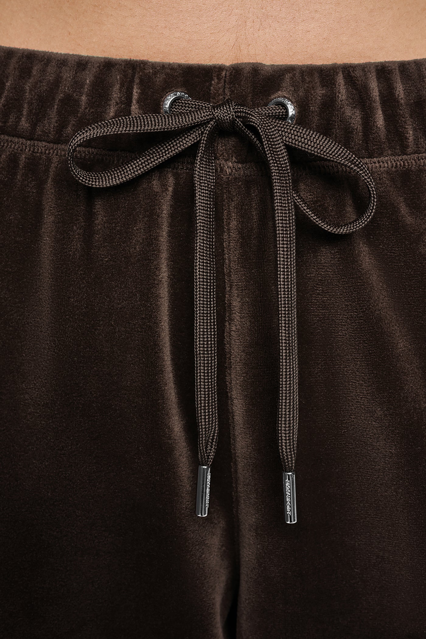 VARSITY VELOUR RHINESTONE LOGO MID-RISE JOGGER VIEW 5