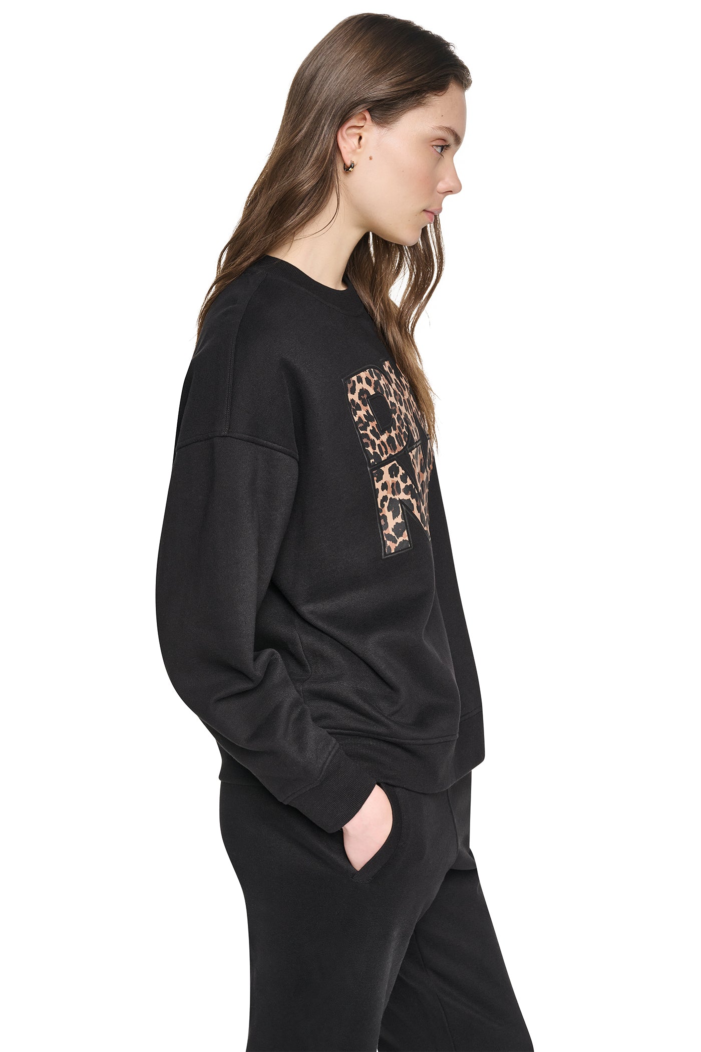 ANIMAL PRINT LOGO SWEATSHIRT VIEW 4