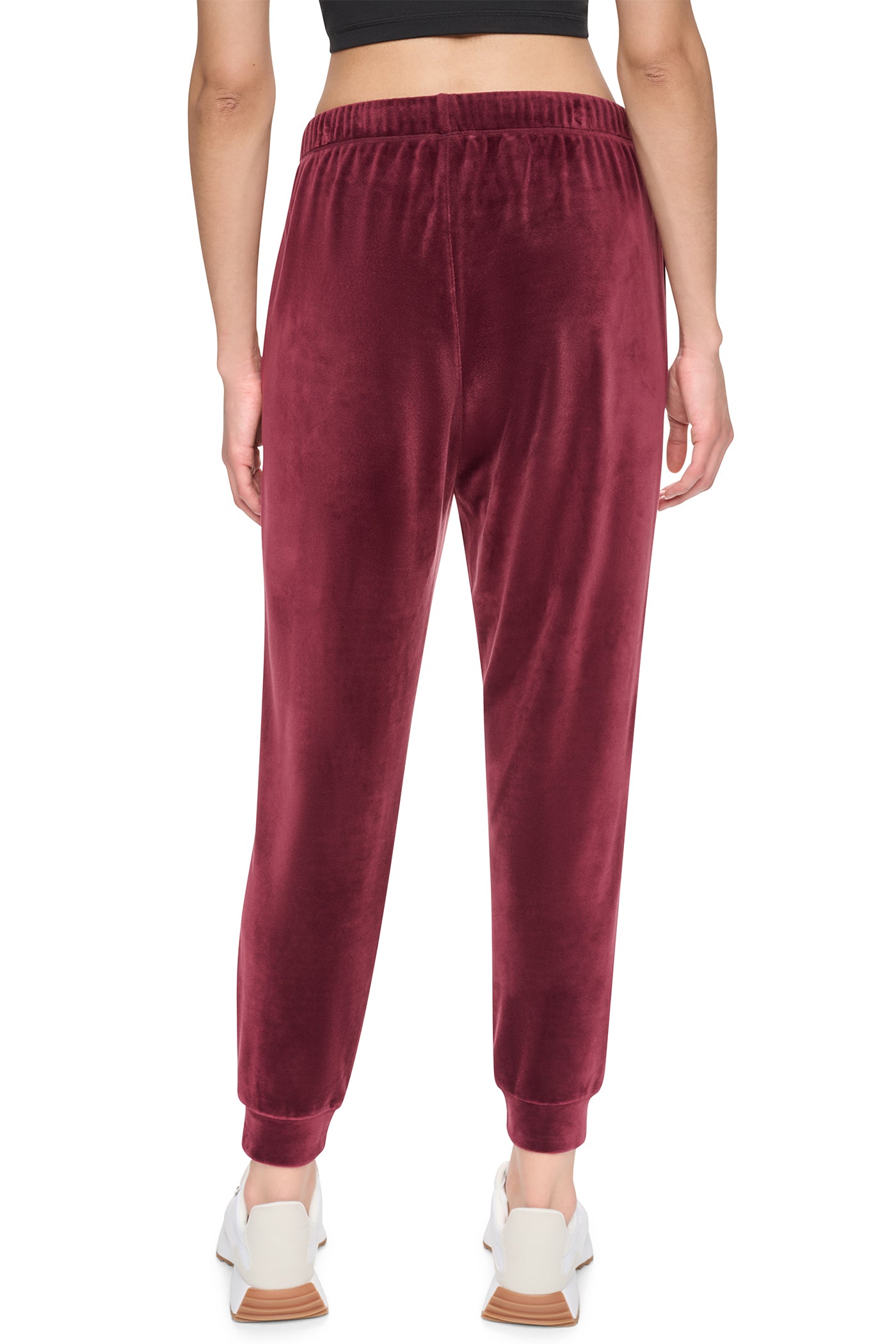 VARSITY VELOUR RHINESTONE LOGO MID RISE JOGGER WIT VIEW 3