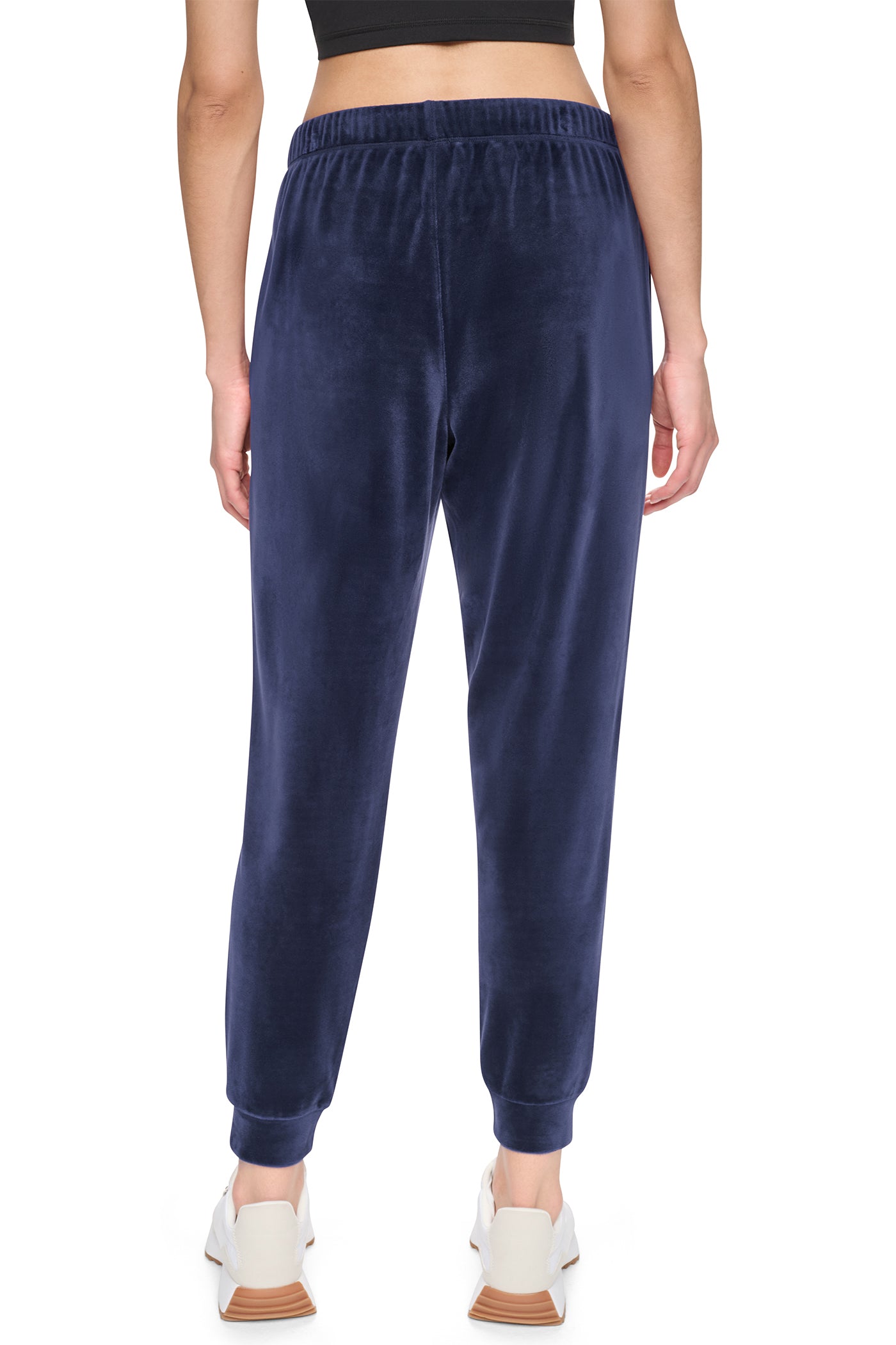 VARSITY VELOUR RHINESTONE LOGO MID RISE JOGGER WIT VIEW 3