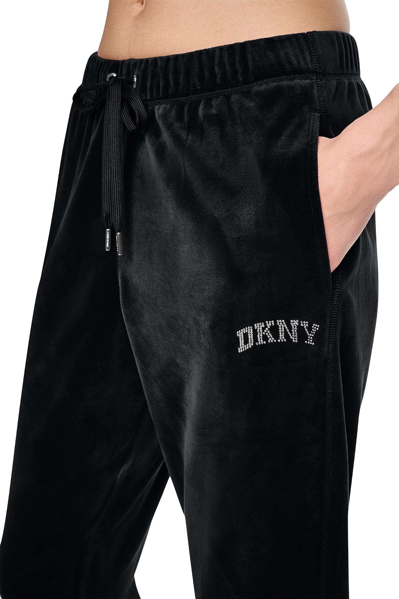 VARSITY VELOUR RHINESTONE LOGO MID RISE JOGGER WIT VIEW 6