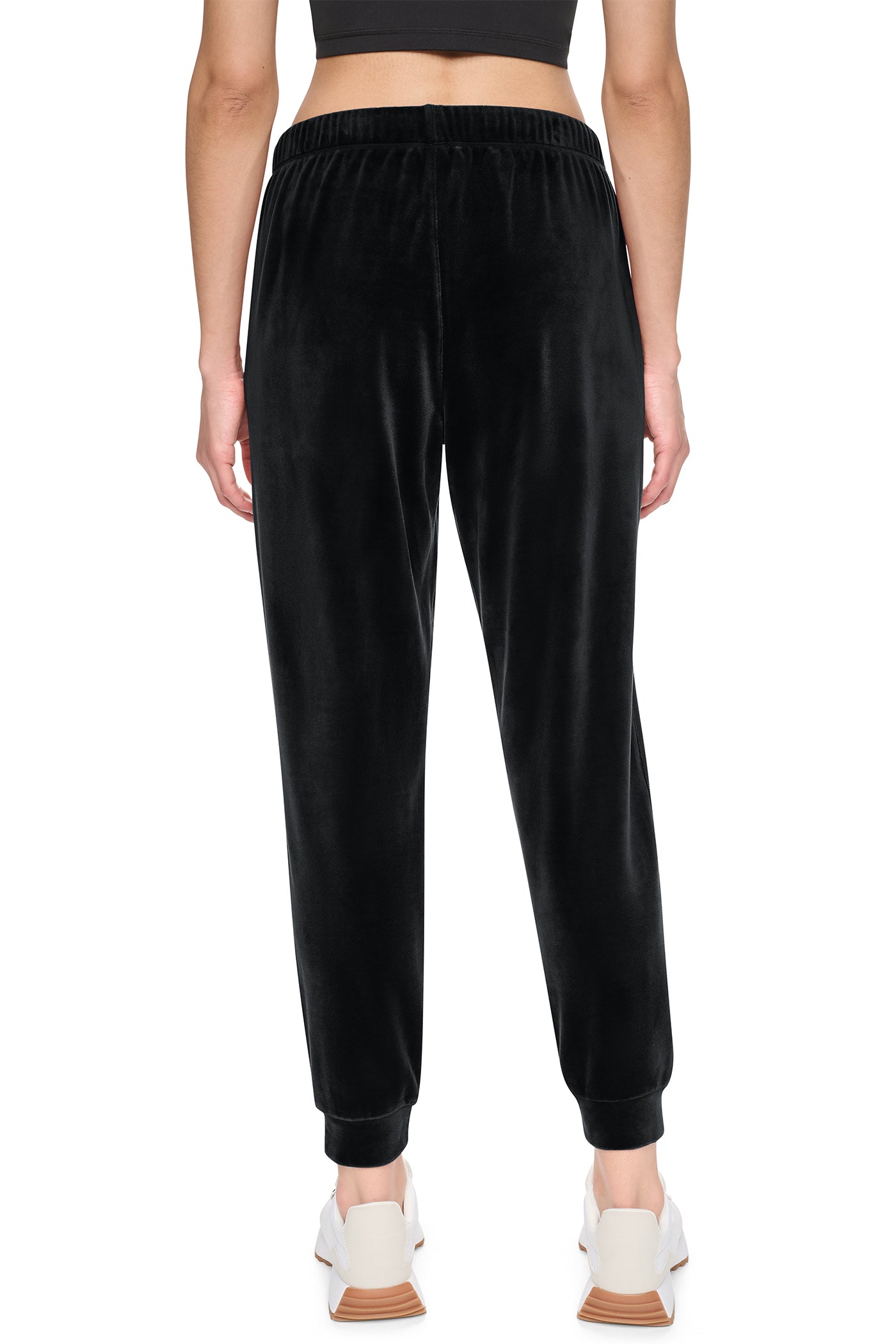 VARSITY VELOUR RHINESTONE LOGO MID RISE JOGGER WIT VIEW 4