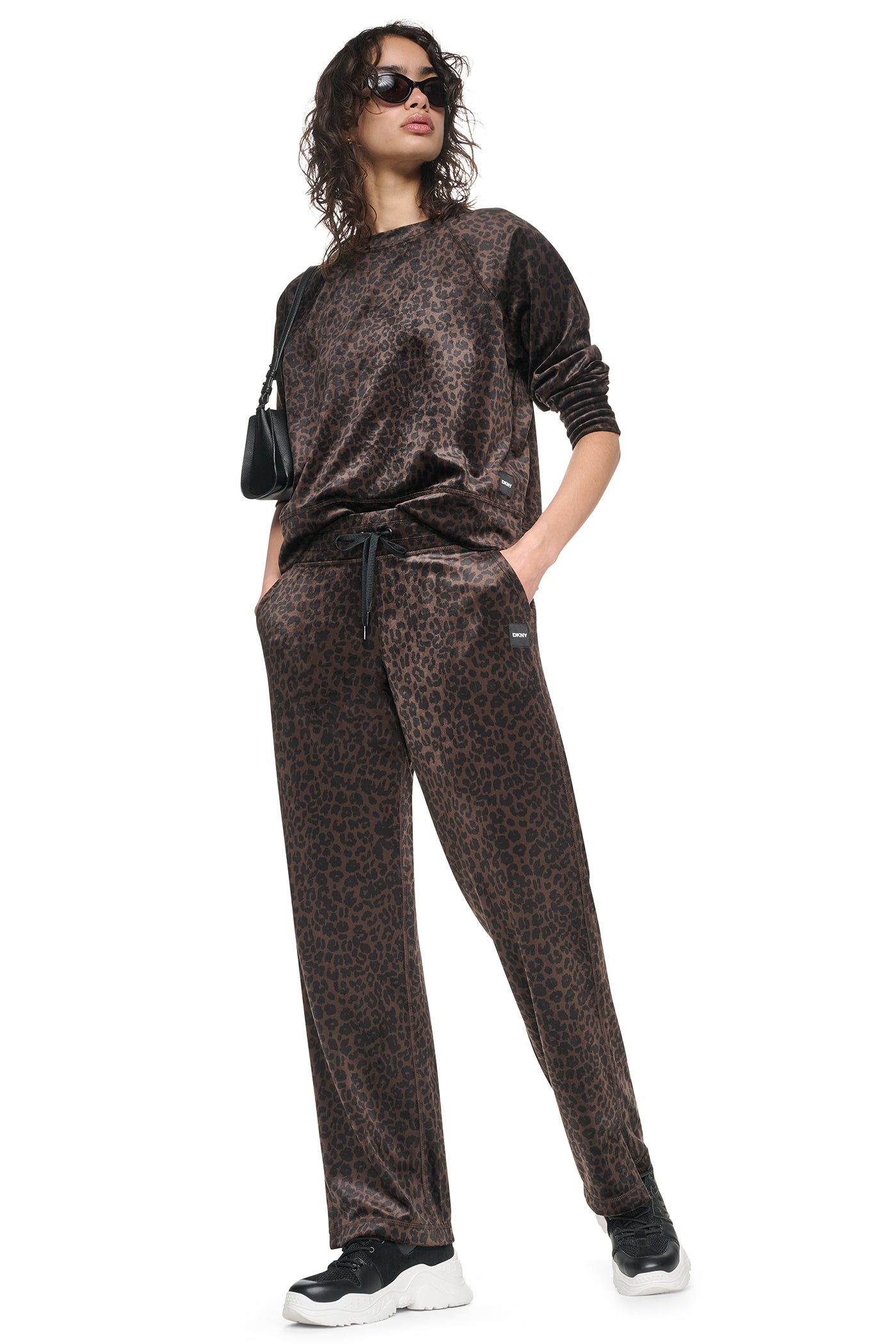 VELOUR ANIMAL PRINT PULLOVER VIEW 8