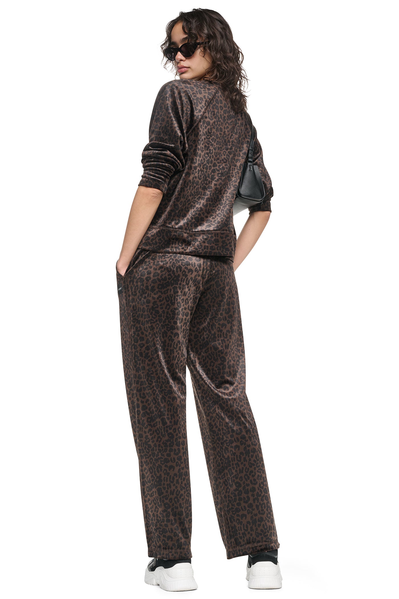 VELOUR ANIMAL PRINT PULLOVER VIEW 9