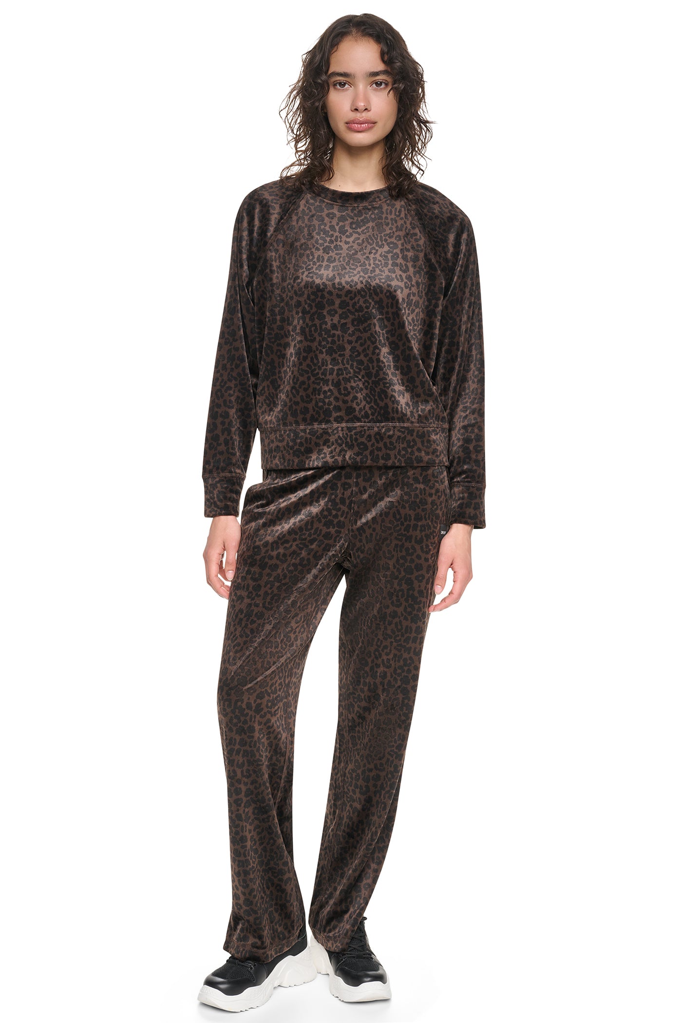 VELOUR ANIMAL PRINT PULLOVER VIEW 5