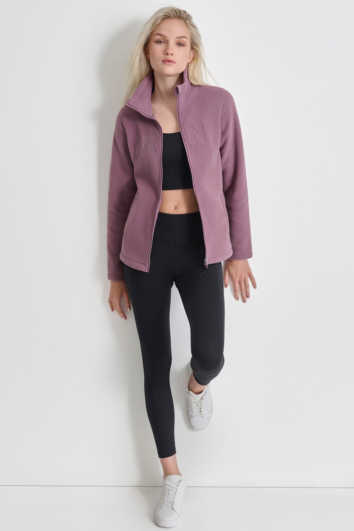 TECH FLEECE FULL ZIP JACKET WITH VARSITY TWILL LOGO VIEW 4 | Clothing