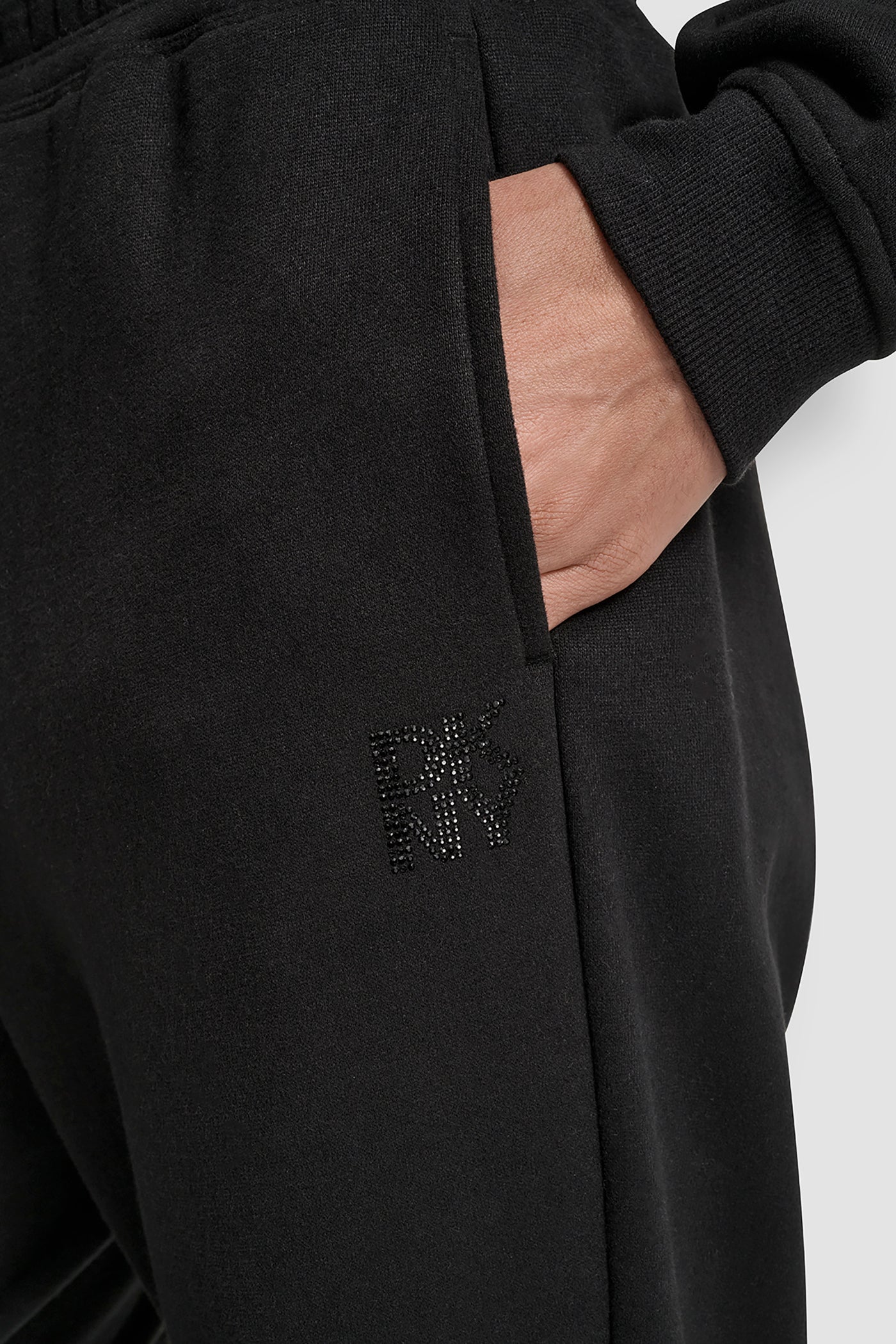 ALLOVER STACKED RHINESTONE LOGO JOGGER VIEW 5 | Gifts Under $100