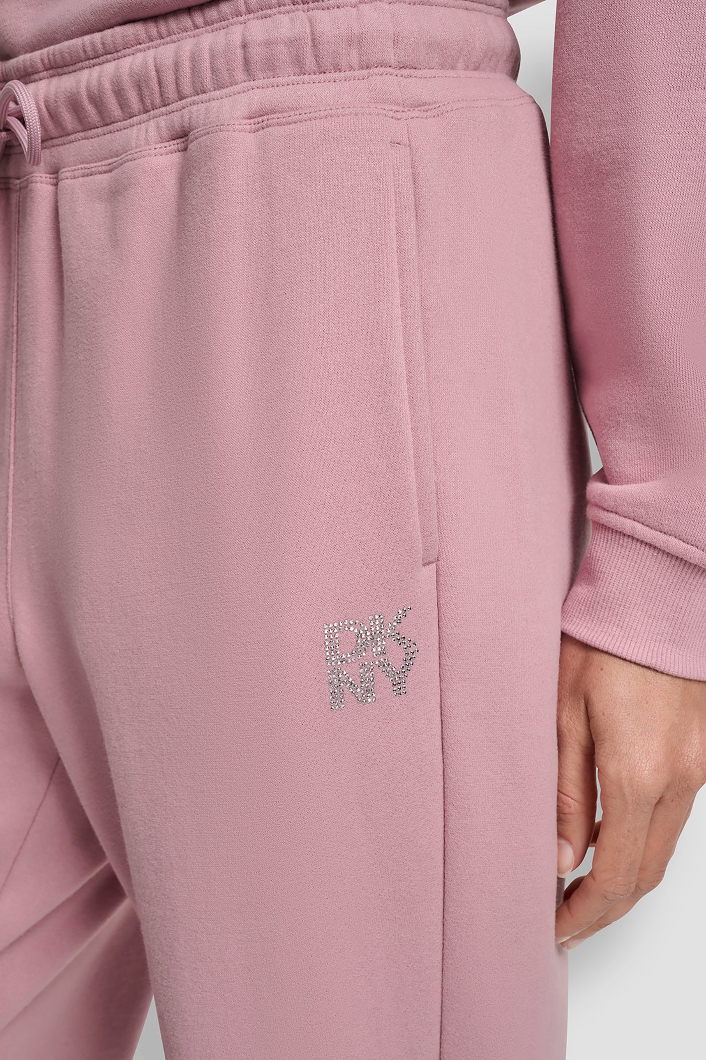 ALLOVER STACKED RHINESTONE LOGO JOGGER VIEW 5 | Gifts Under $100