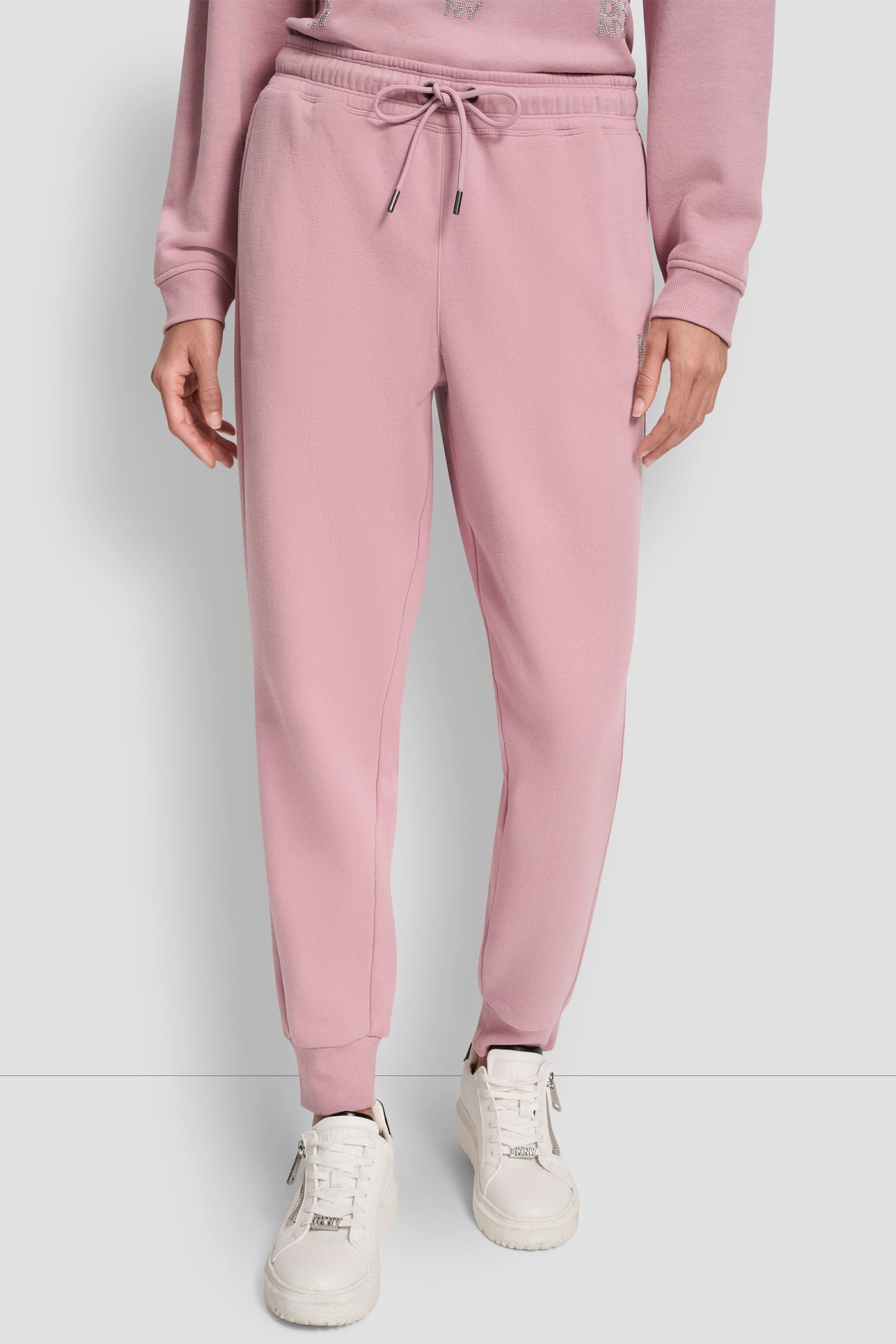 ALLOVER STACKED RHINESTONE LOGO JOGGER VIEW 3 | Gifts Under $100