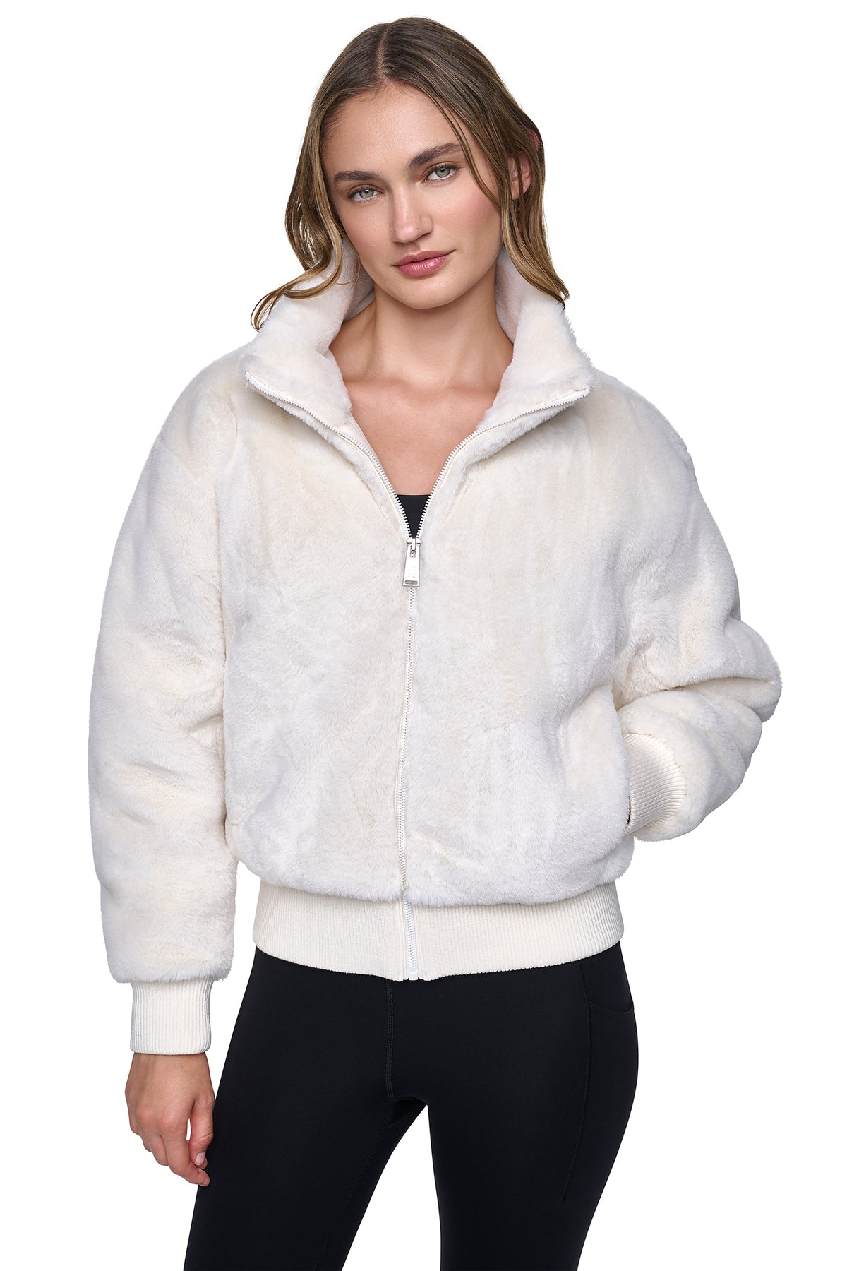 FAUX FUR BOMBER VIEW 2