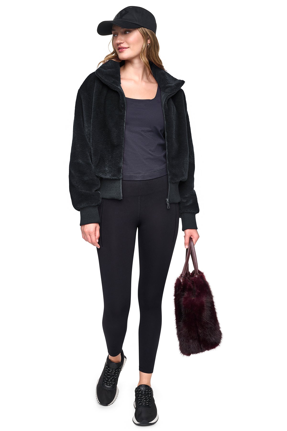 FAUX FUR BOMBER VIEW 2