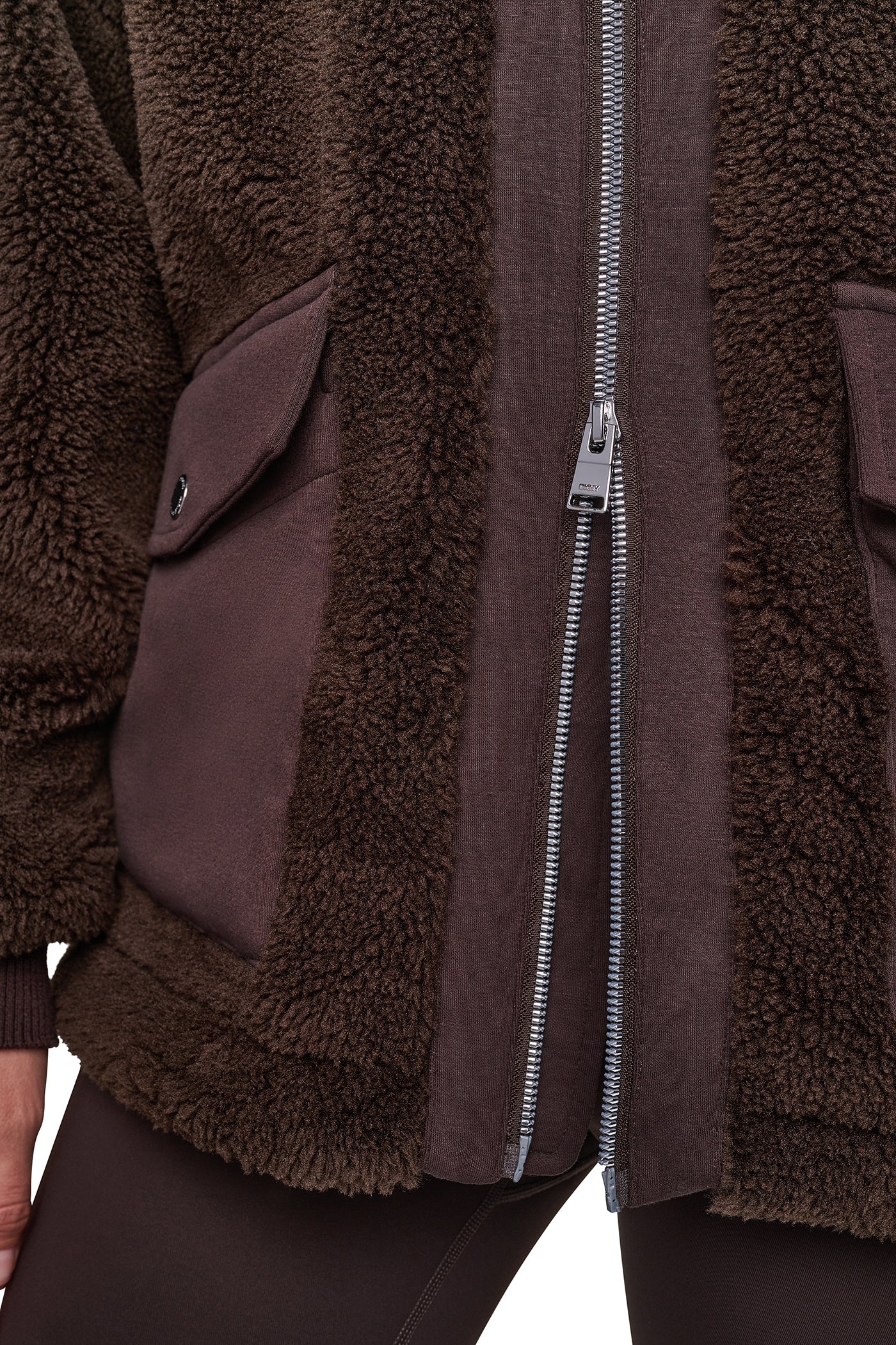 FUNNEL NECK SHERPA JACKET VIEW 9